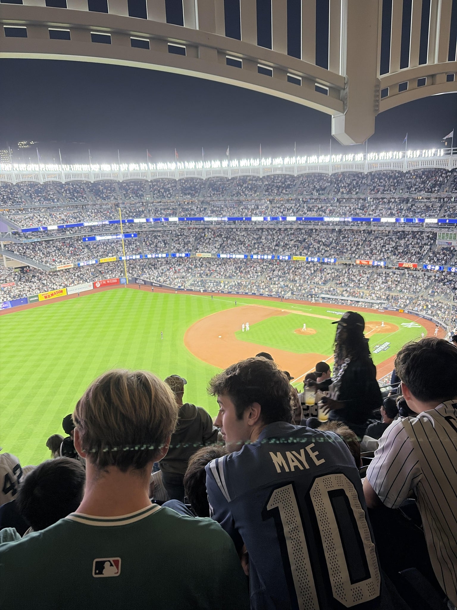 Vue réelle des fans prise de la Grandstand Level 431 A au site Yankee Stadium par Jacob L
