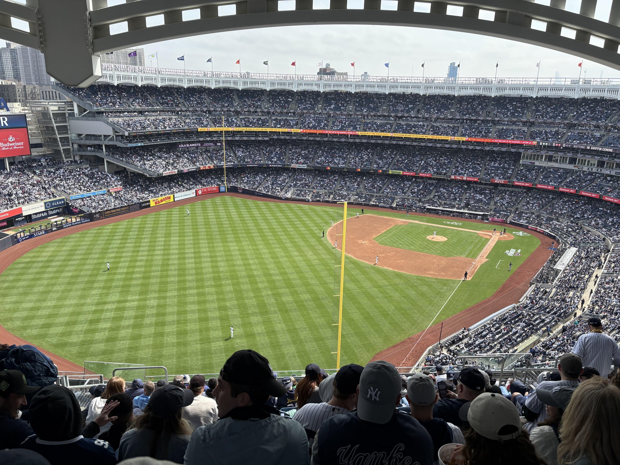 Real Fan View taken from Grandstand Level 432 B at Yankee Stadium by Bryan P