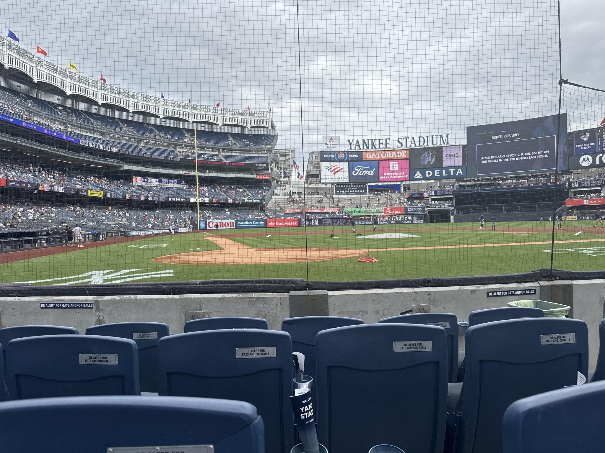 Real Fan View taken from Legends Suite 18 at Yankee Stadium by Melissa E