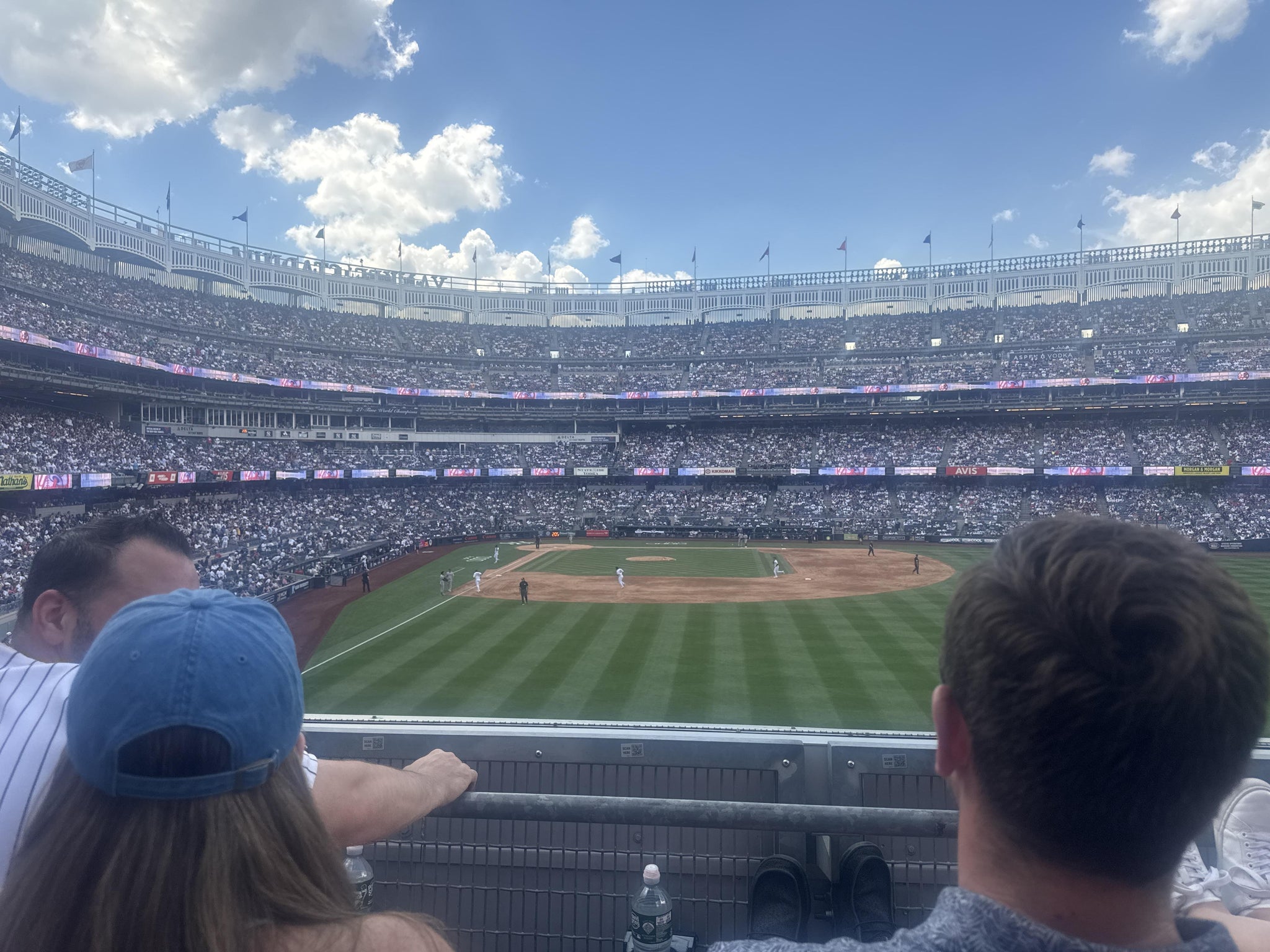 Real Fan View taken from Main Level 205 at Yankee Stadium by Gina S