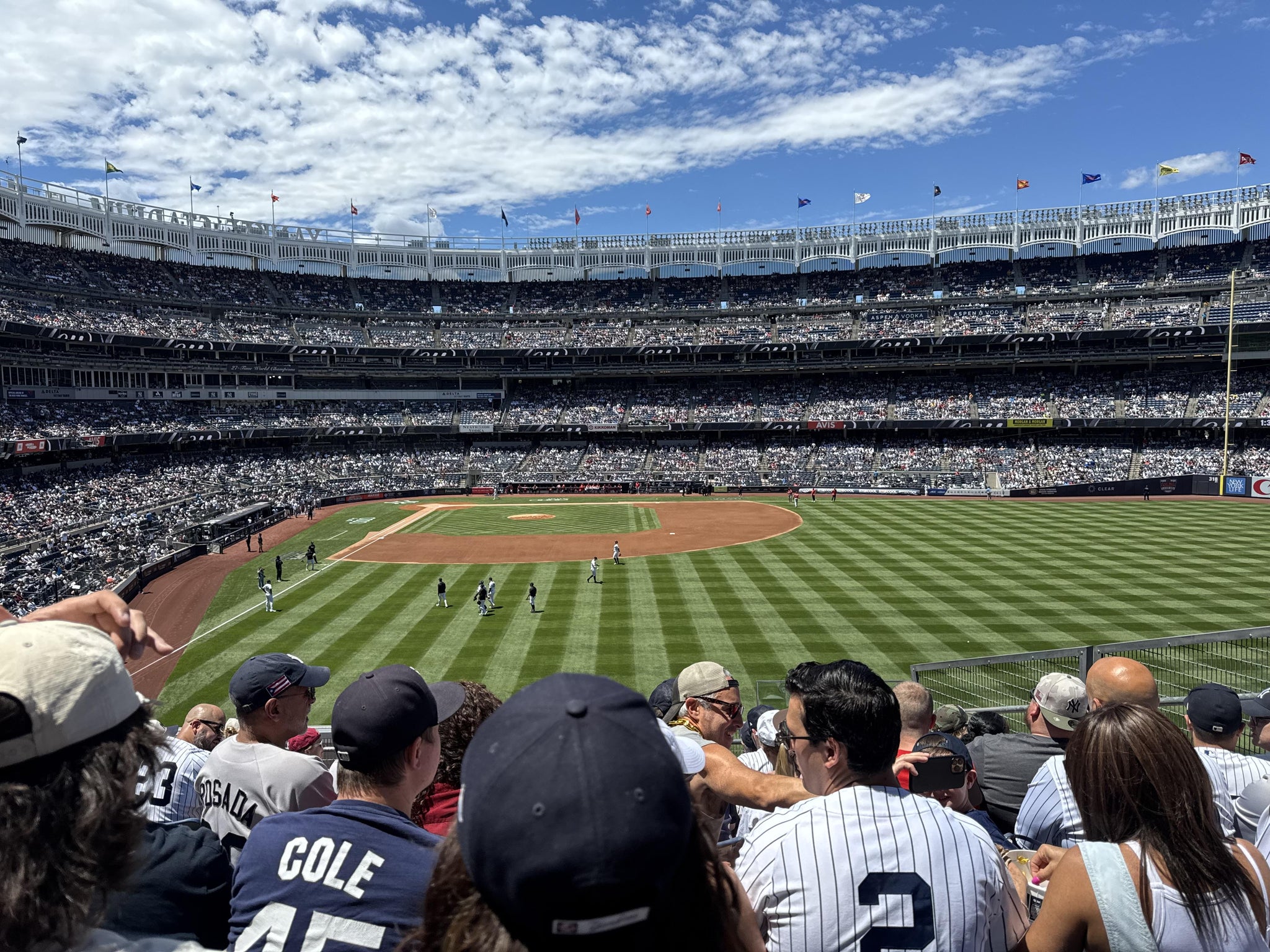 Real Fan View taken from Main Level 205 at Yankee Stadium by Anonymous User