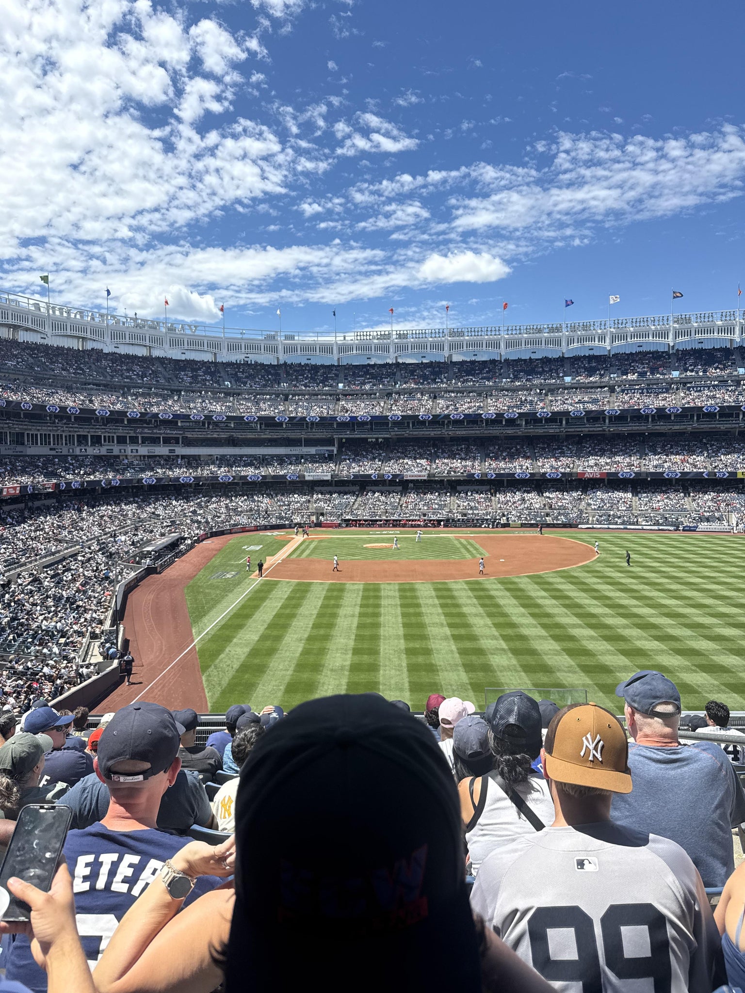 Real Fan View taken from Main Level 206 at Yankee Stadium by Heather D