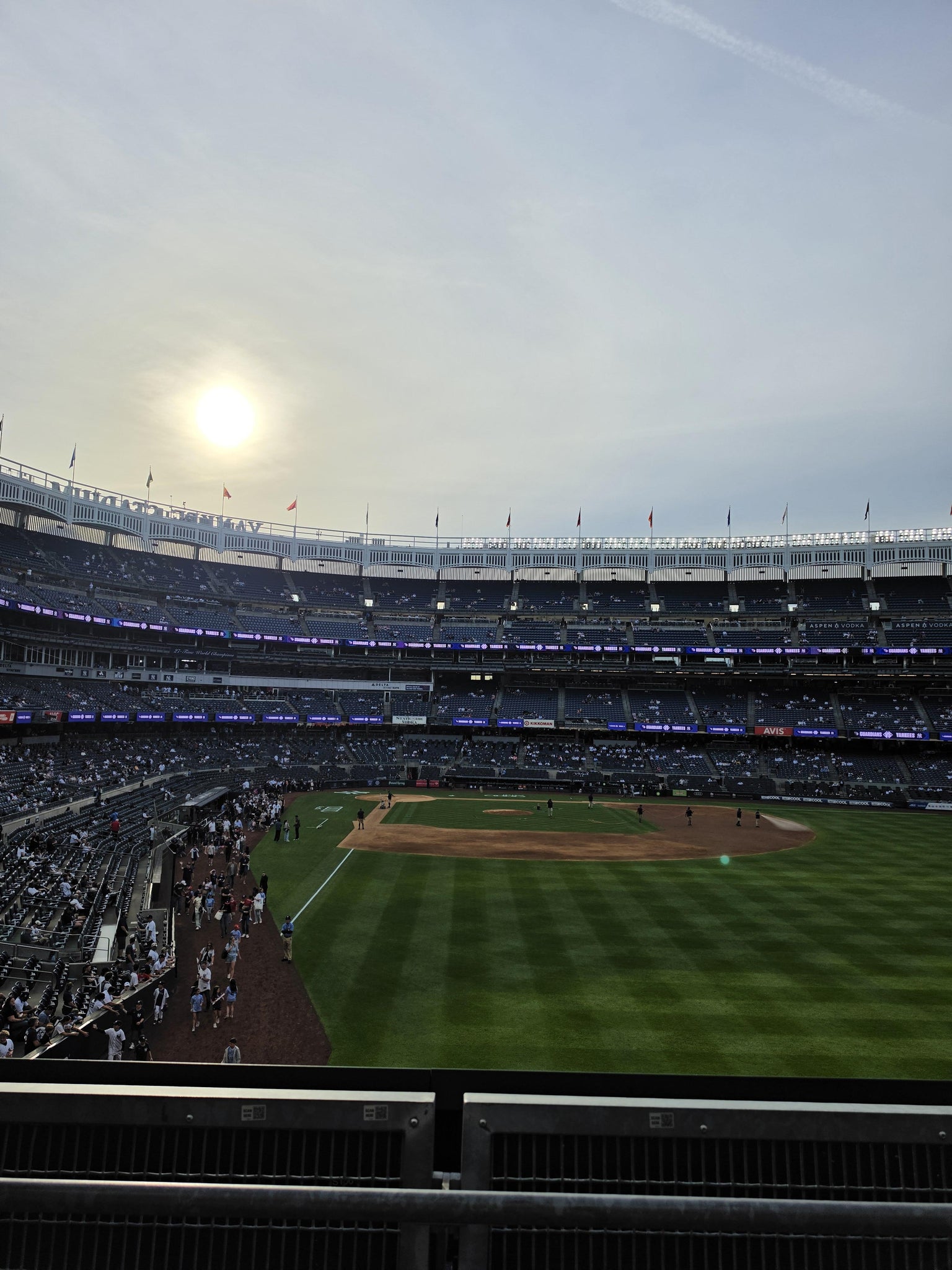 Real Fan View taken from Main Level 206 at Yankee Stadium by Yigit ege M