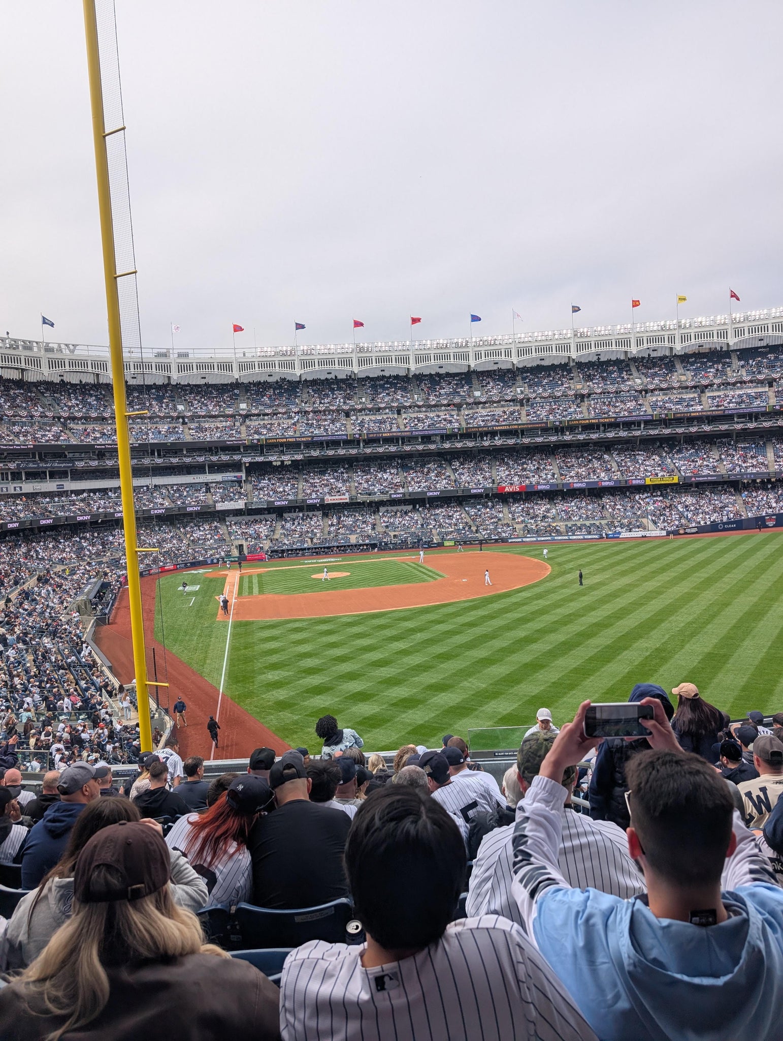 Real Fan View taken from Main Level 207 at Yankee Stadium by John S