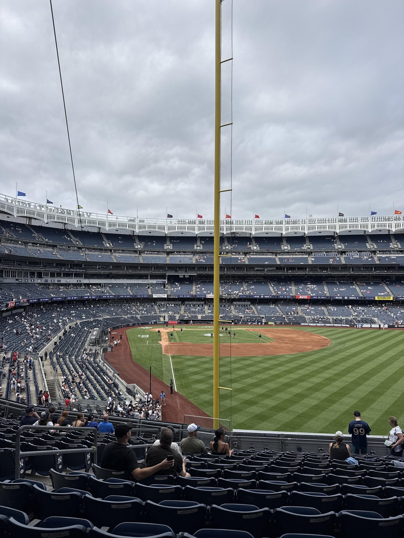 Real Fan View taken from Main Level 207 at Yankee Stadium by Maribeth G