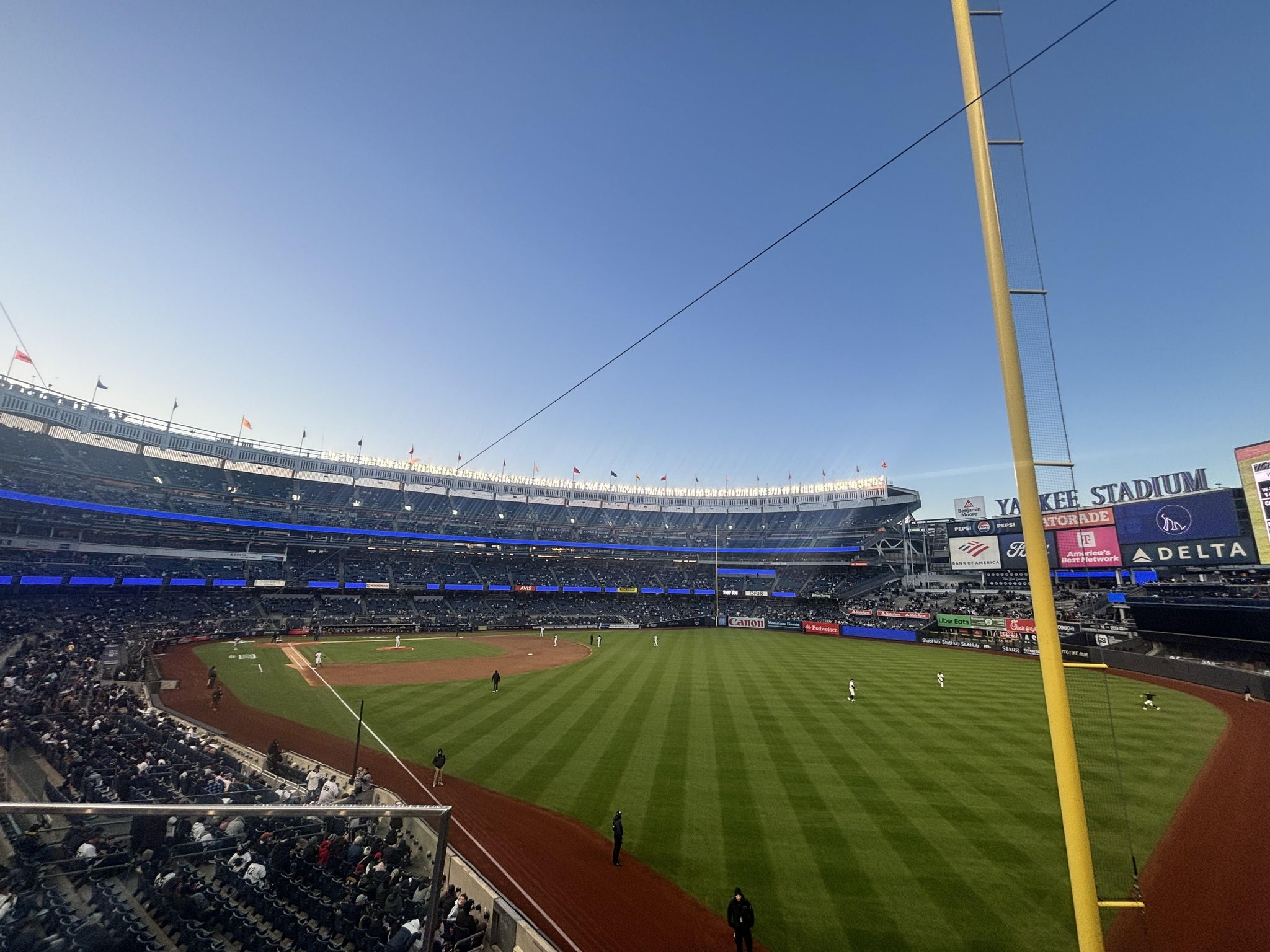 Real Fan View taken from Main Level 208 at Yankee Stadium by Daniel B