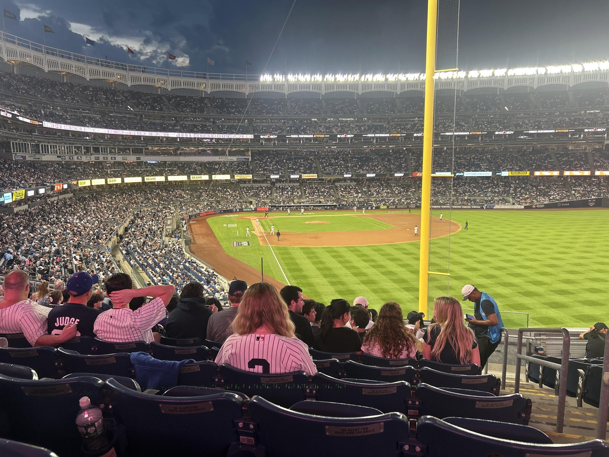 Real Fan View taken from Main Level 208 at Yankee Stadium by Jack M