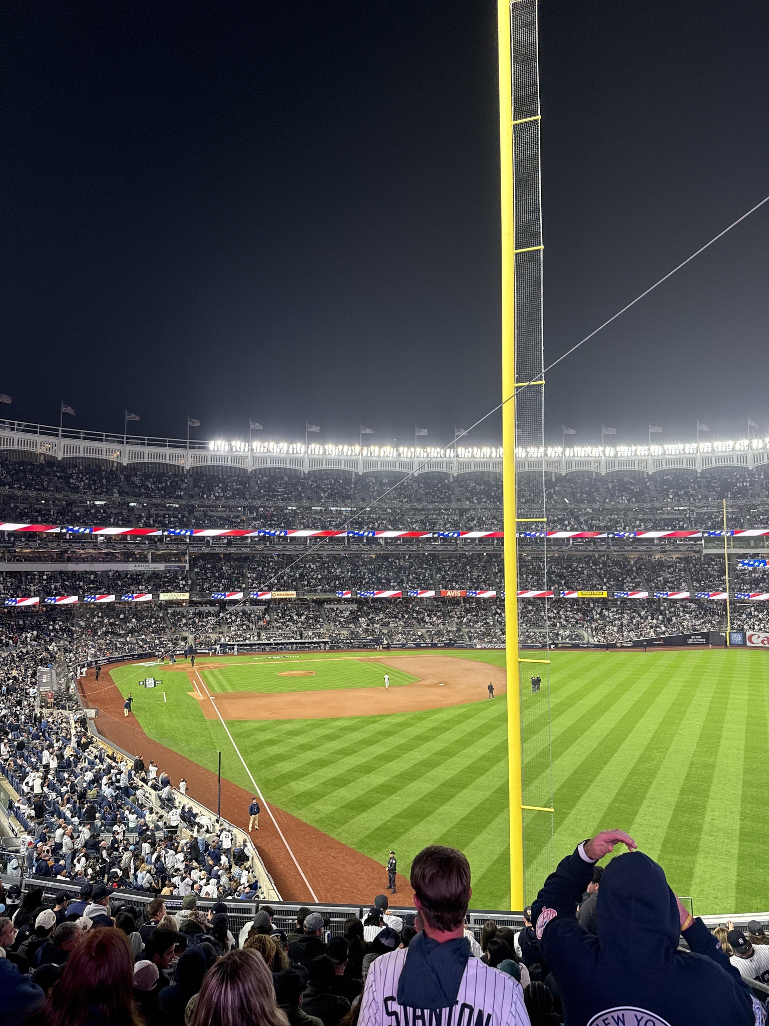 Real Fan View taken from Main Level 208 at Yankee Stadium by Ralph S