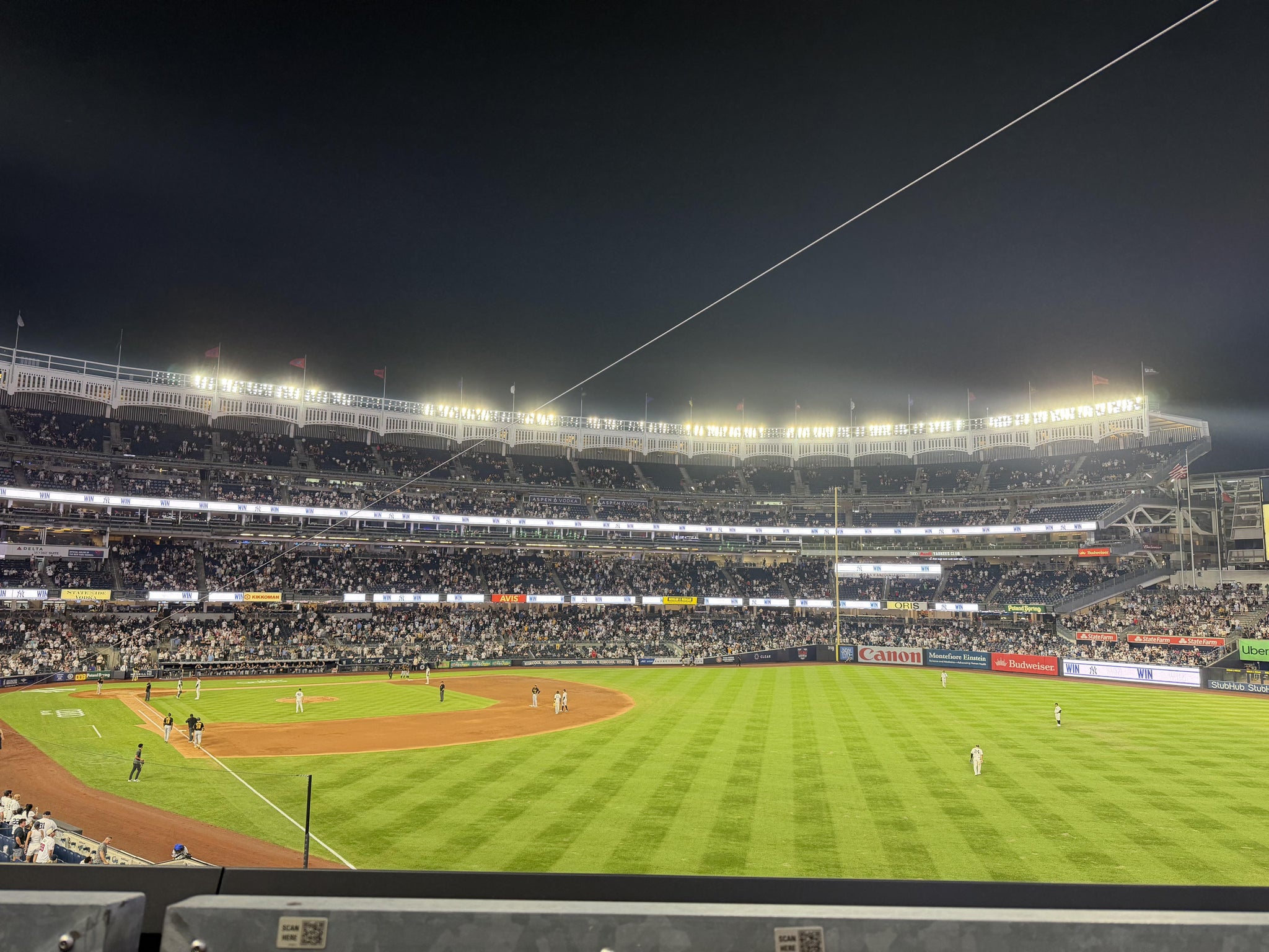 Real Fan View taken from Main Level 209 at Yankee Stadium by Leanna F