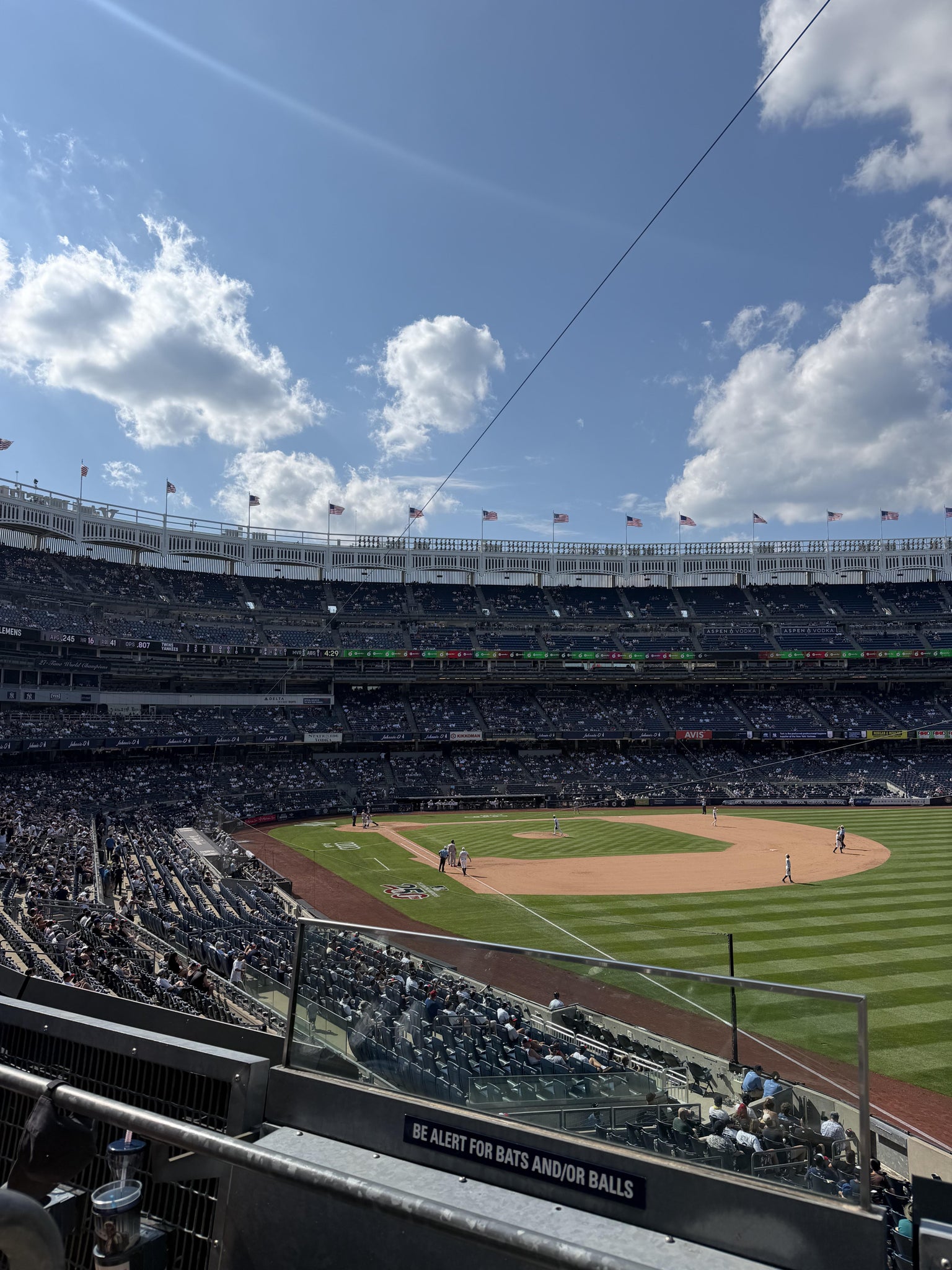 Real Fan View taken from Main Level 209 at Yankee Stadium by Kiara D