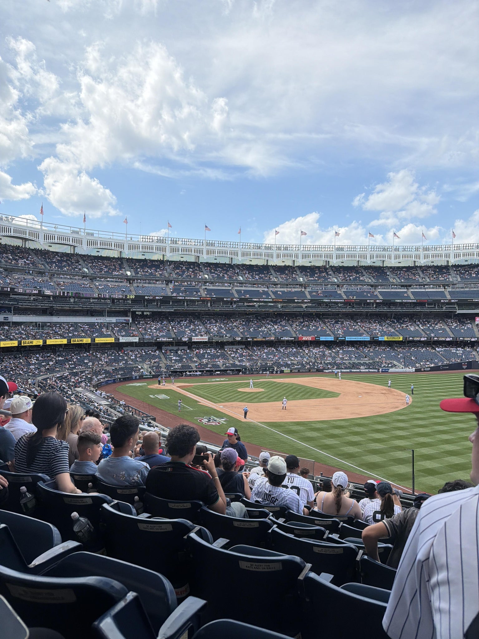 Real Fan View taken from Main Level 210 at Yankee Stadium by Noa G