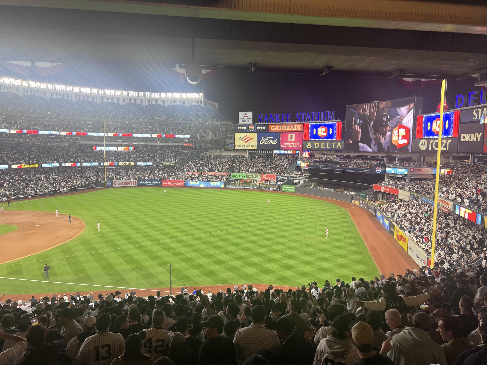 Real Fan View taken from Main Level 211 at Yankee Stadium by Alfredo C