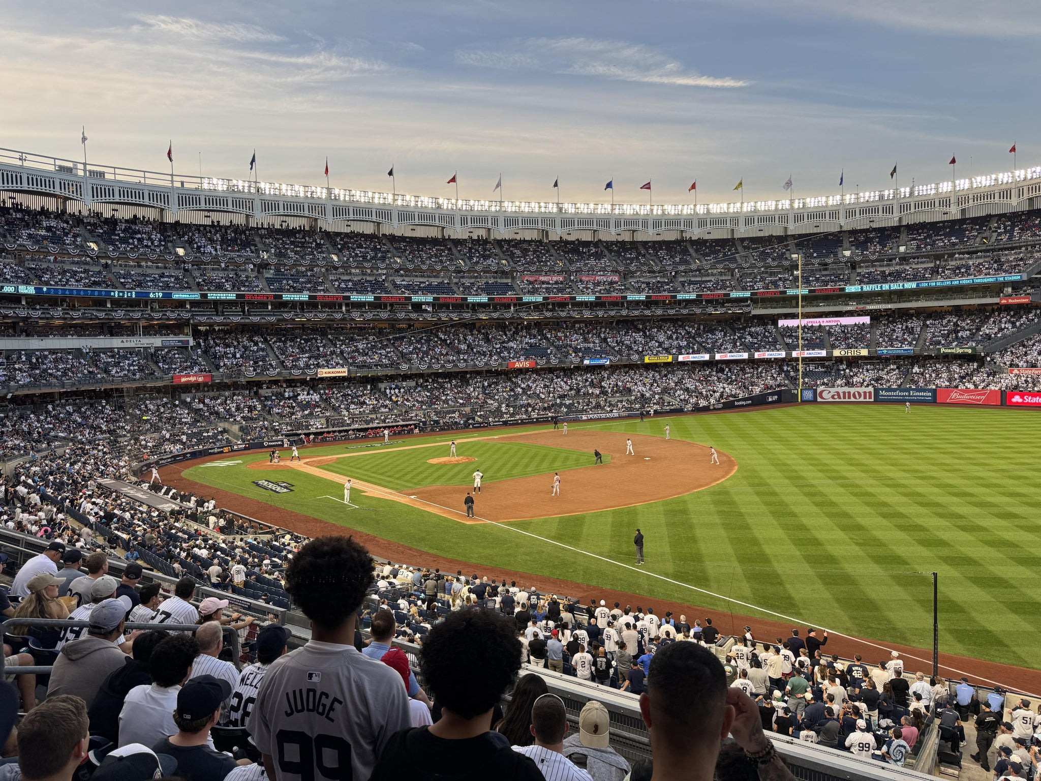 Real Fan View taken from Main Level 211 at Yankee Stadium by Douglas F