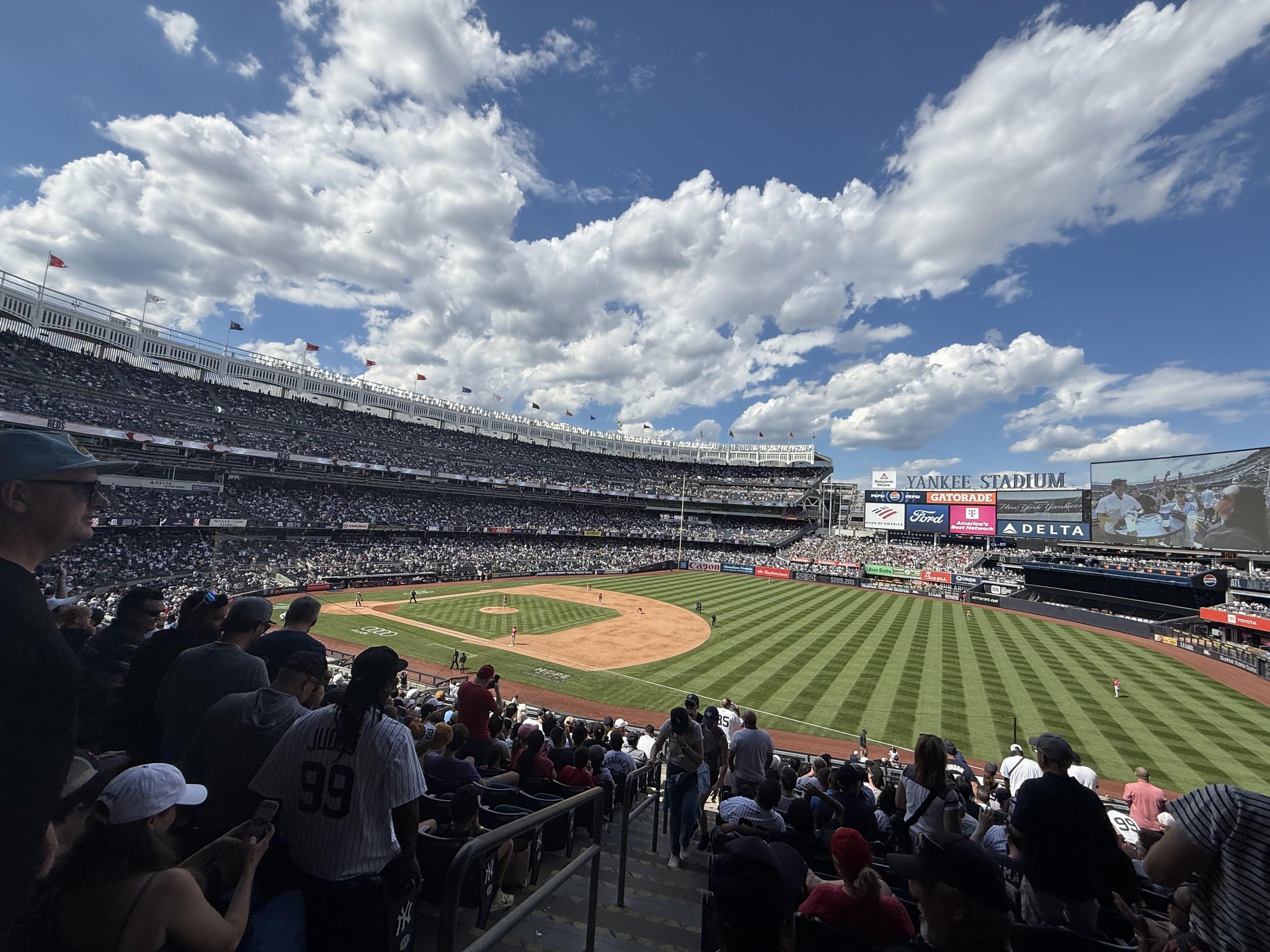 Real Fan View taken from Main Level 212 at Yankee Stadium by Gideon G