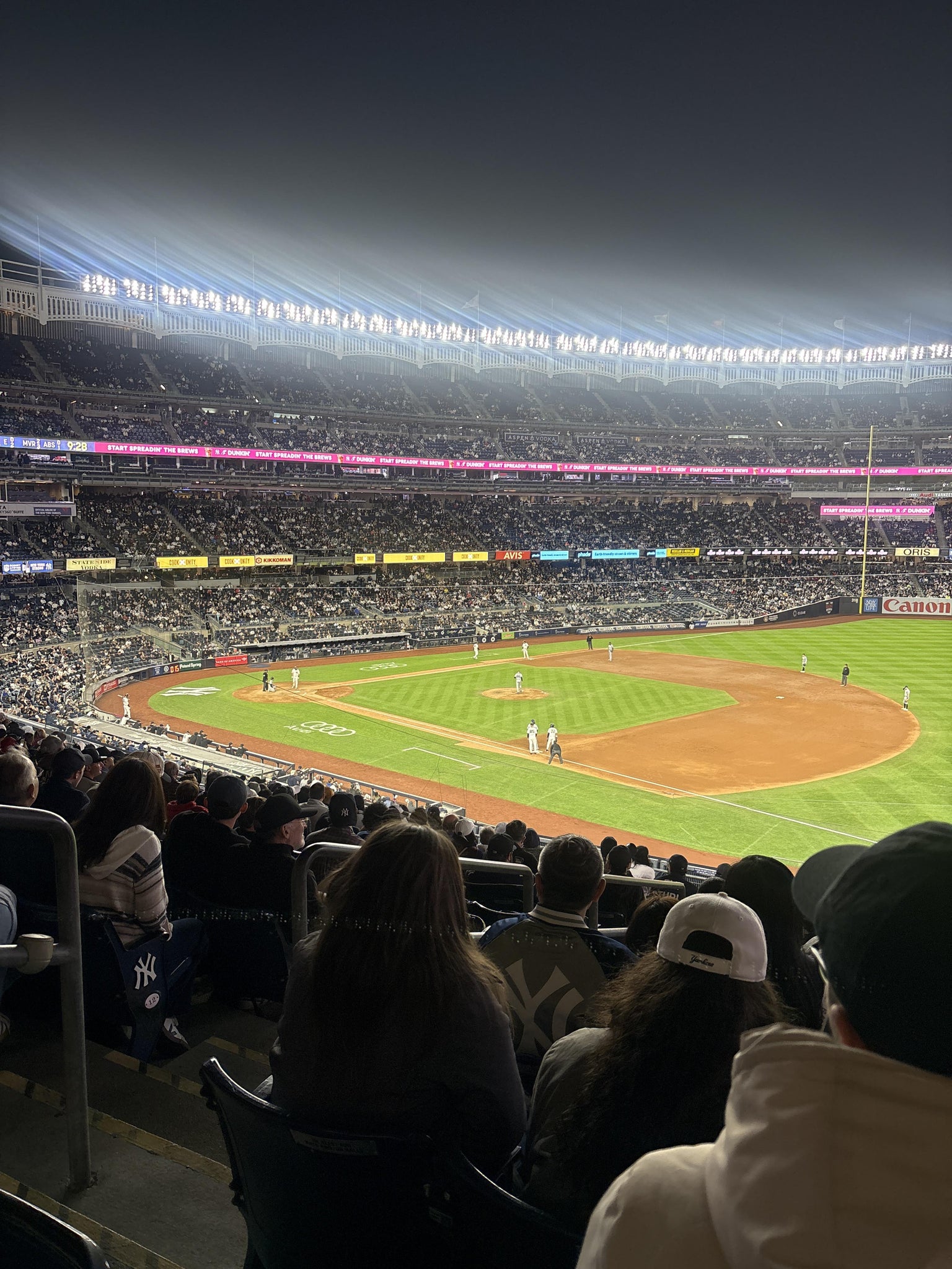 Real Fan View taken from Main Level 212 at Yankee Stadium by Lyannette R
