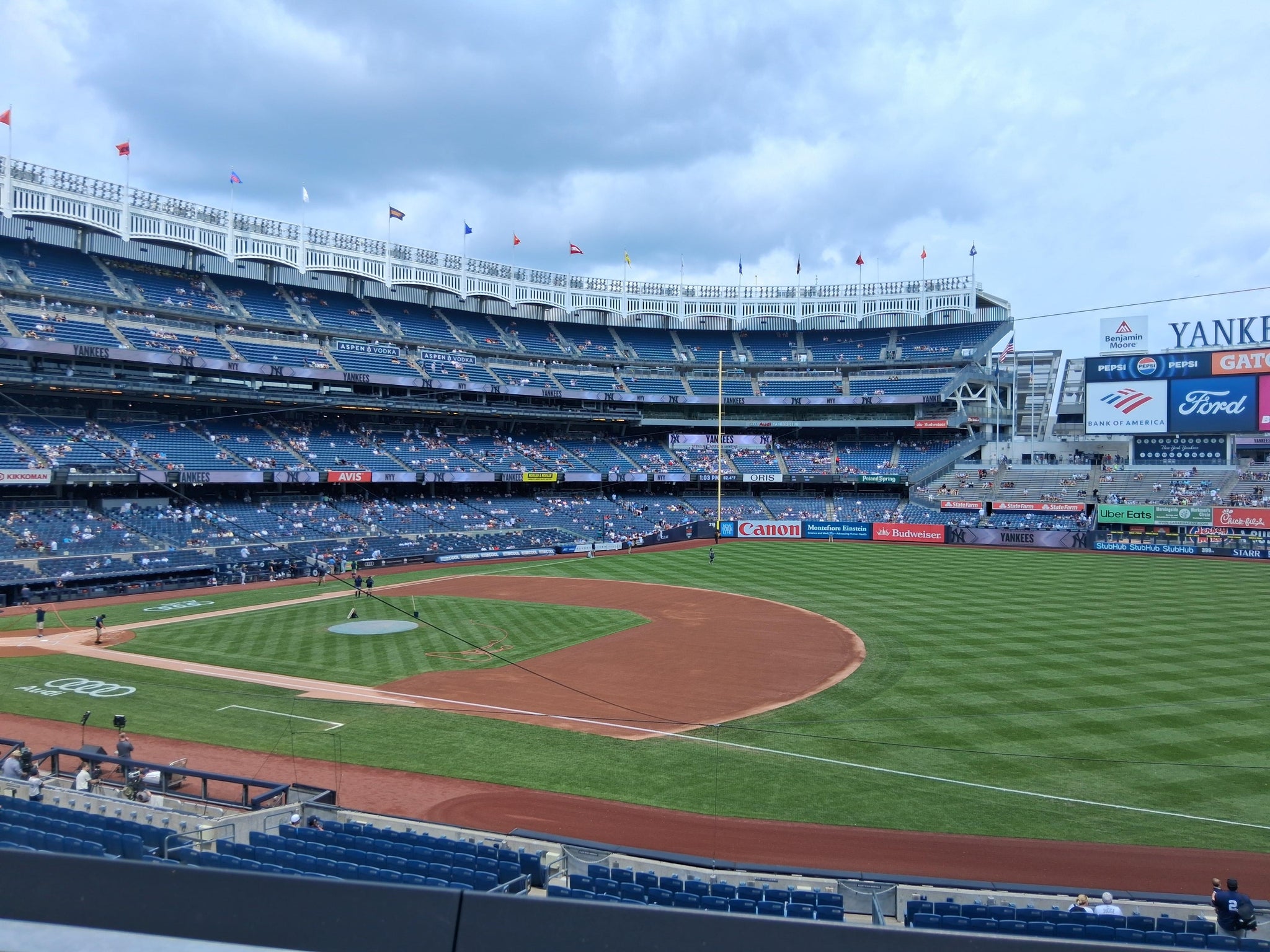 Real Fan View taken from Main Level 213 at Yankee Stadium by Luz G