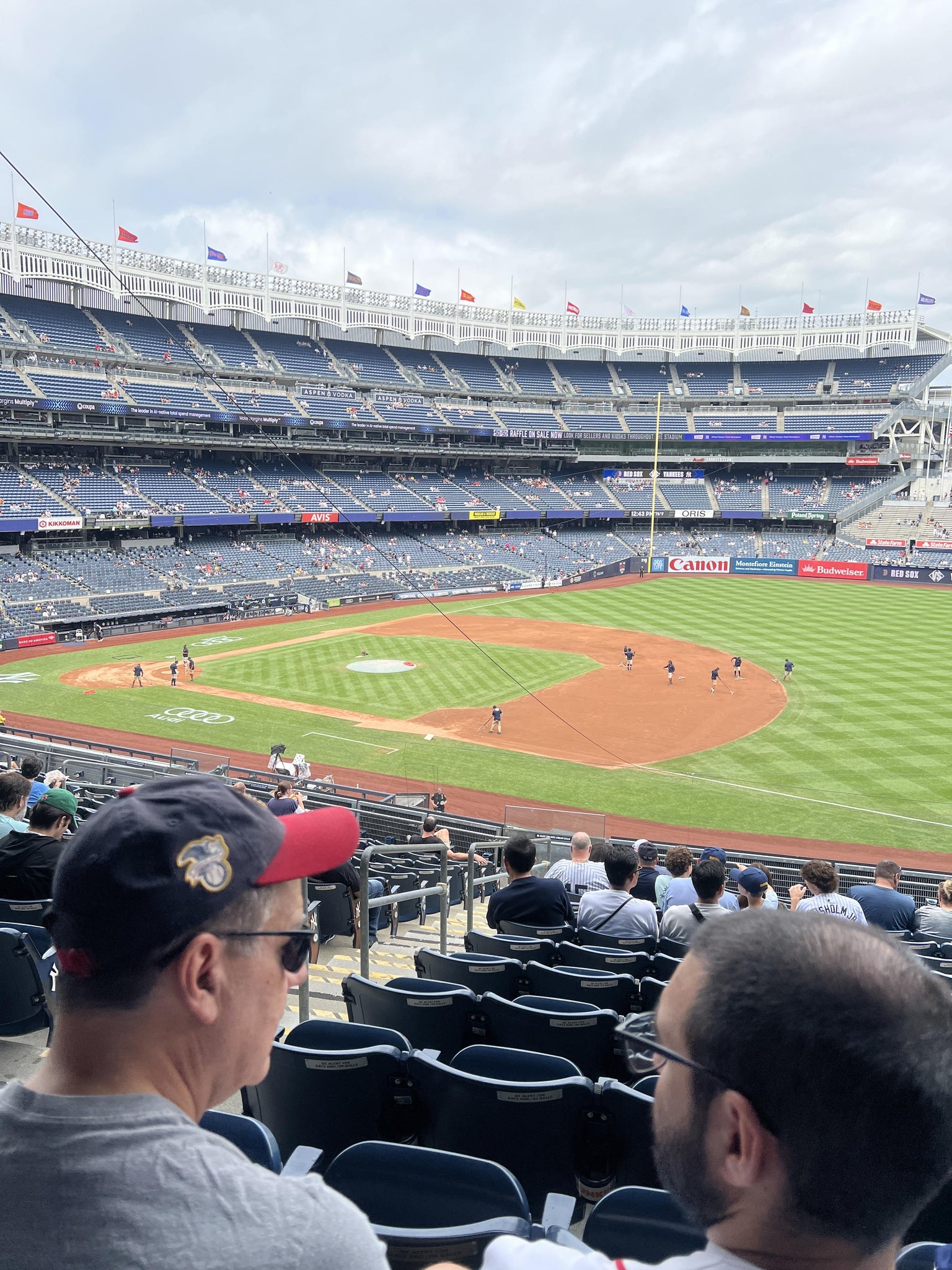 Real Fan View taken from Main Level 213 at Yankee Stadium by Dilantha D