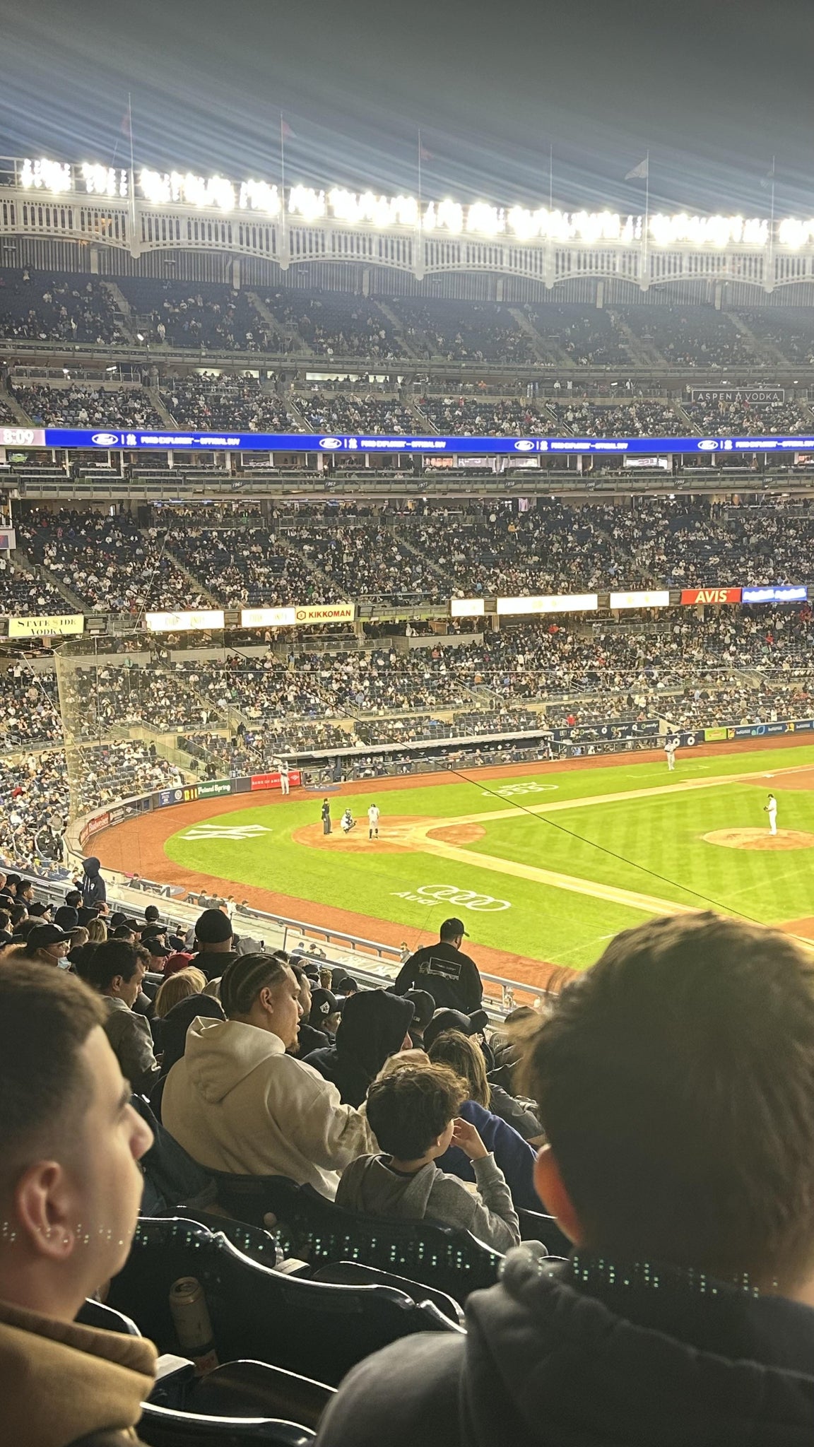 Real Fan View taken from Main Level 213 at Yankee Stadium by Jacqueline M