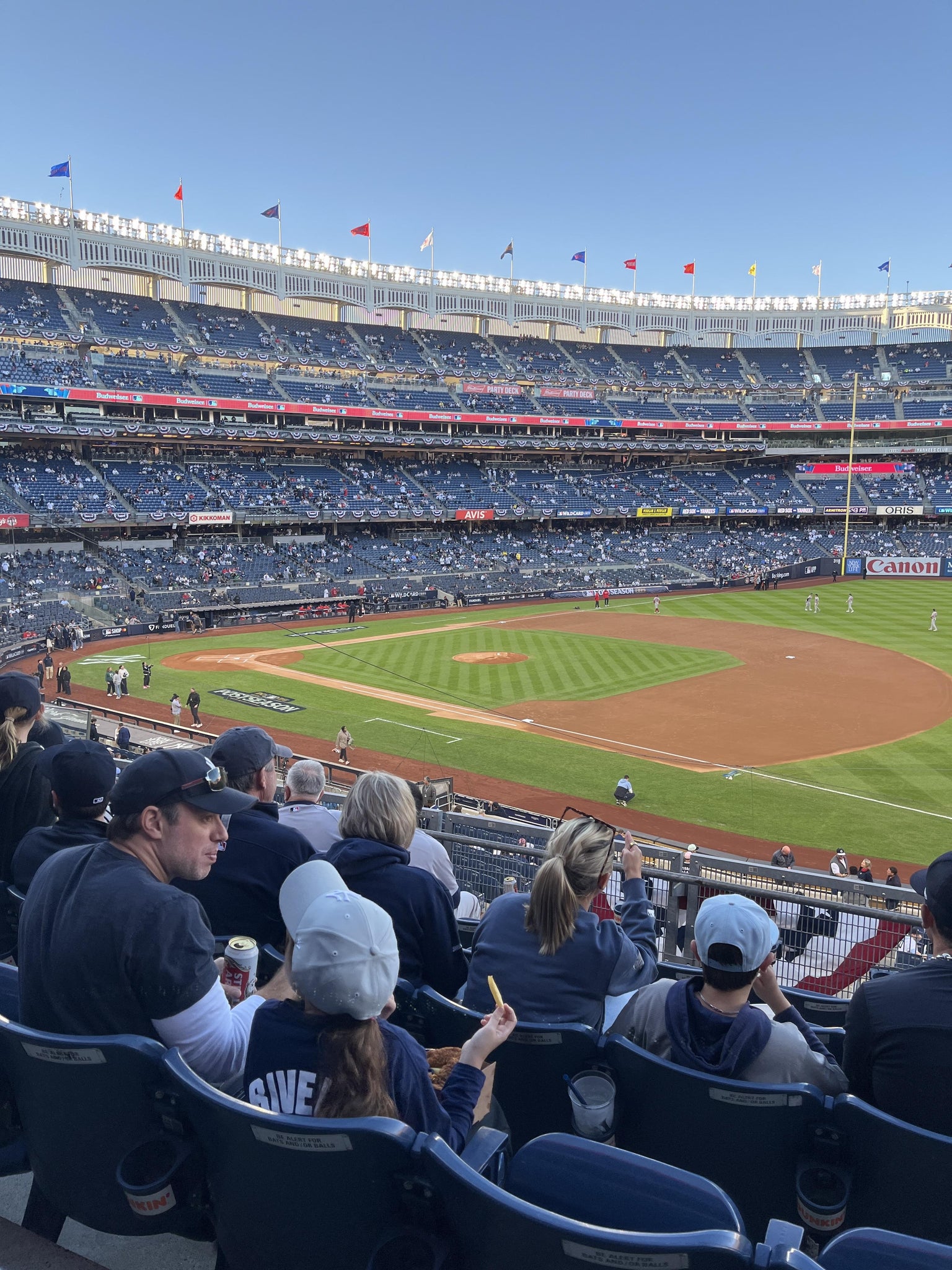 Real Fan View taken from Main Level 213 at Yankee Stadium by Justin D