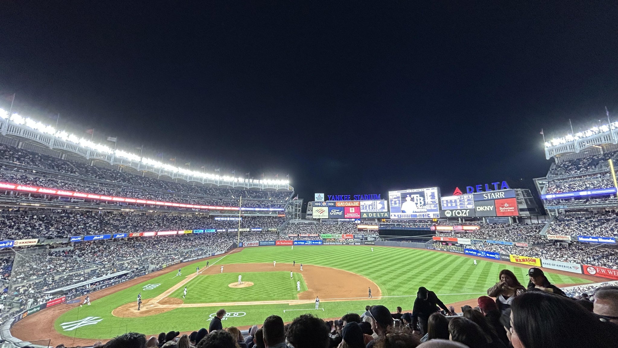 Real Fan View taken from Main Level 214 A at Yankee Stadium by Kayla E