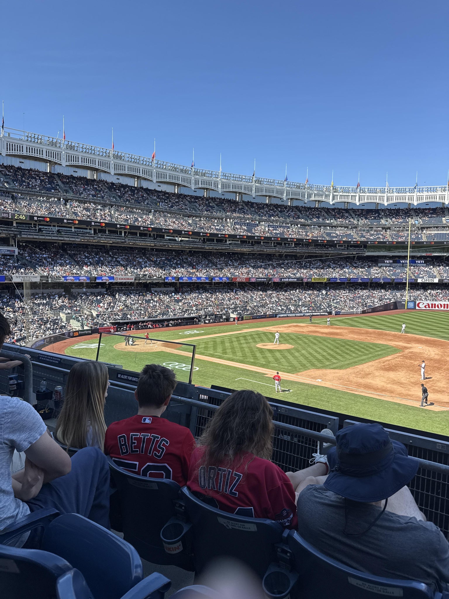 Real Fan View taken from Main Level 214 A at Yankee Stadium by Keira G