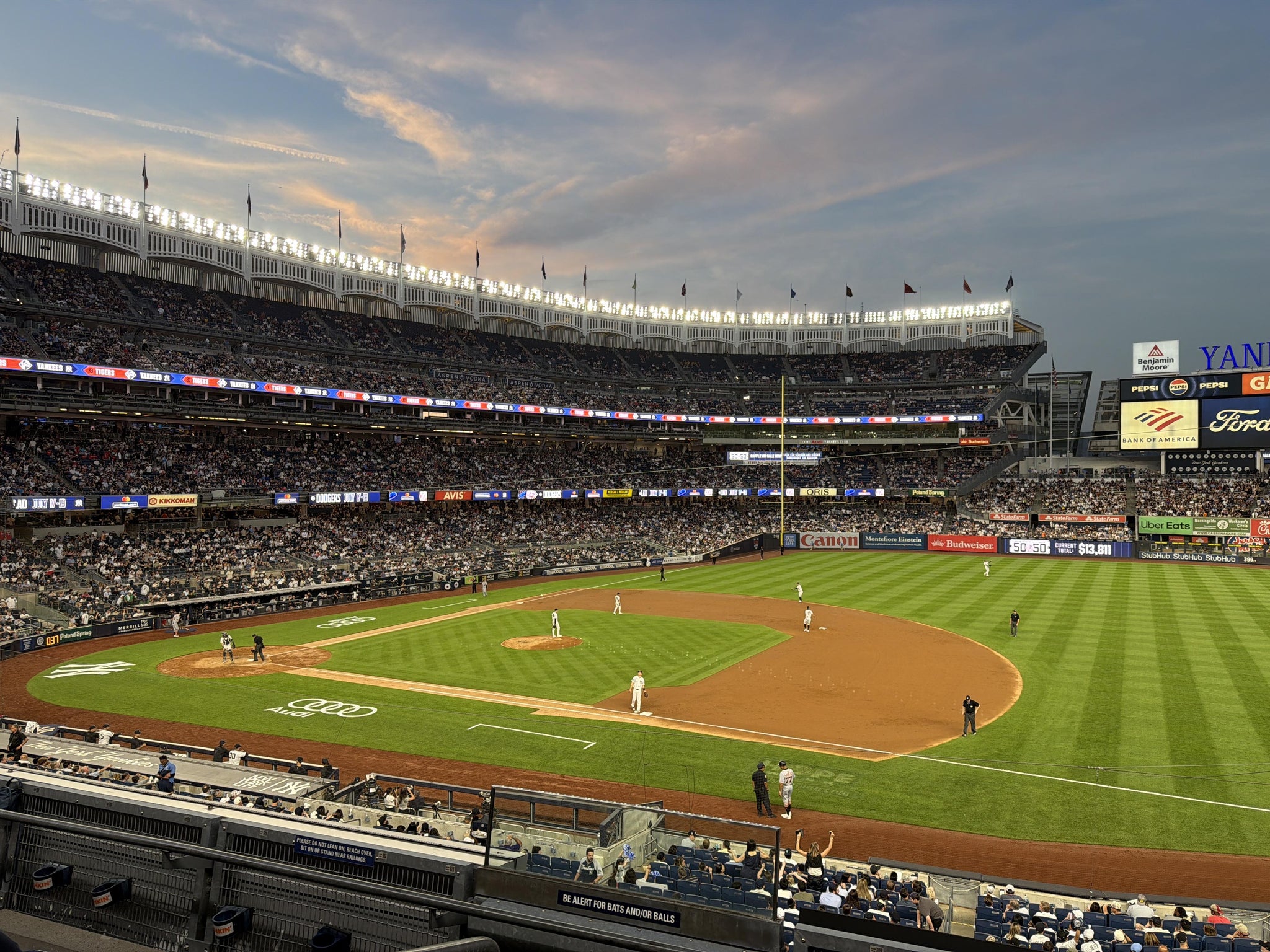 Real Fan View taken from Main Level 214 A at Yankee Stadium by Ricardo C