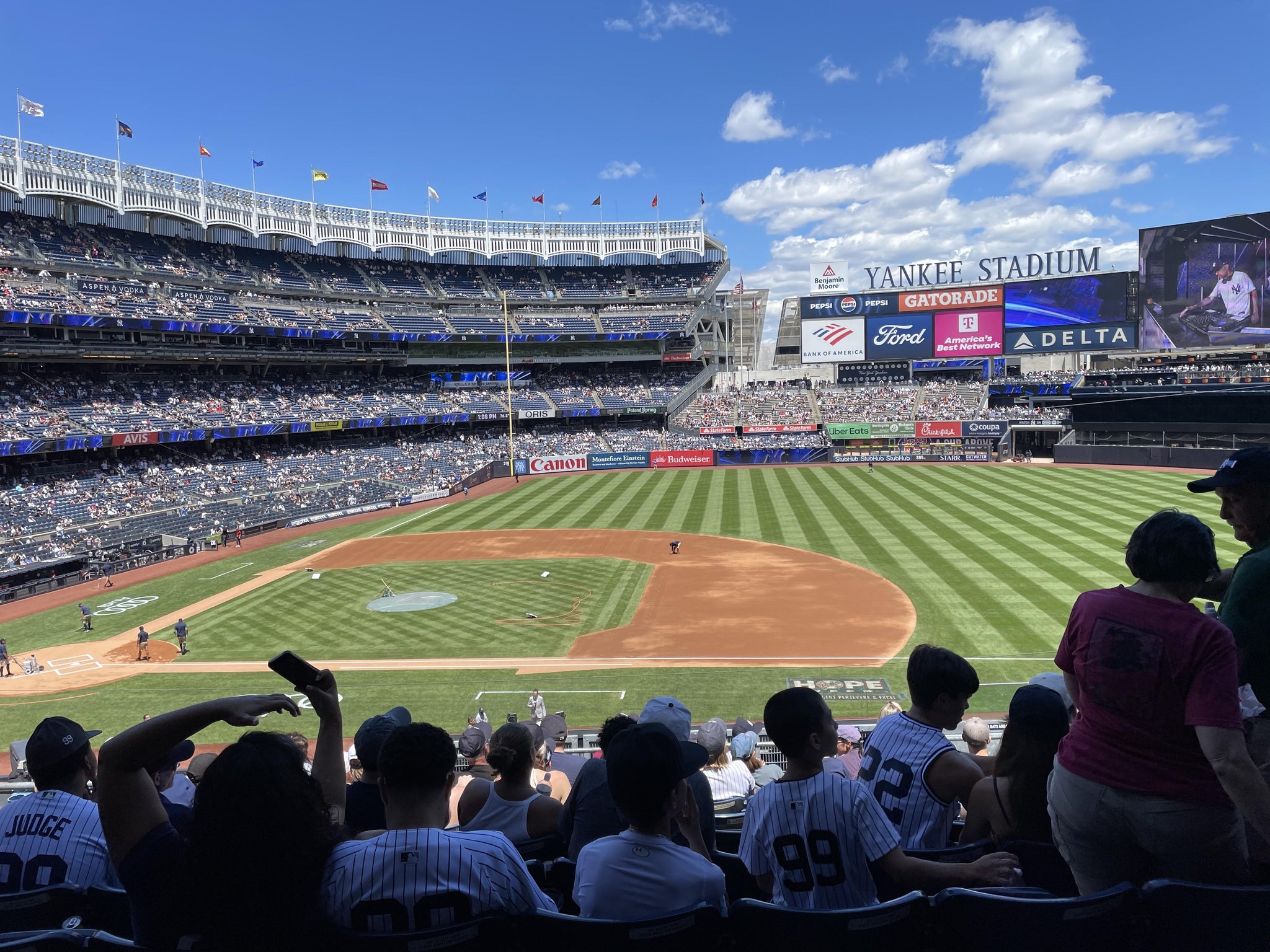 Real Fan View taken from Main Level 215 at Yankee Stadium by Anonymous User