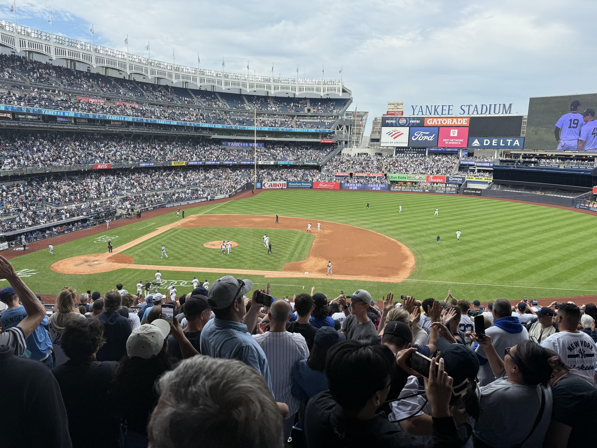 Real Fan View taken from Main Level 215 at Yankee Stadium by Adam P