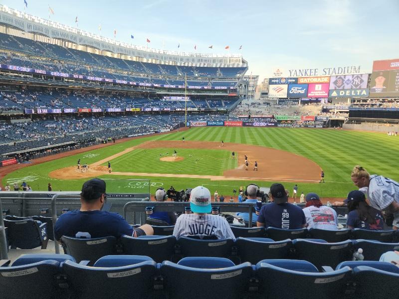 Real Fan View taken from Main Level 215 at Yankee Stadium by Anonymous User