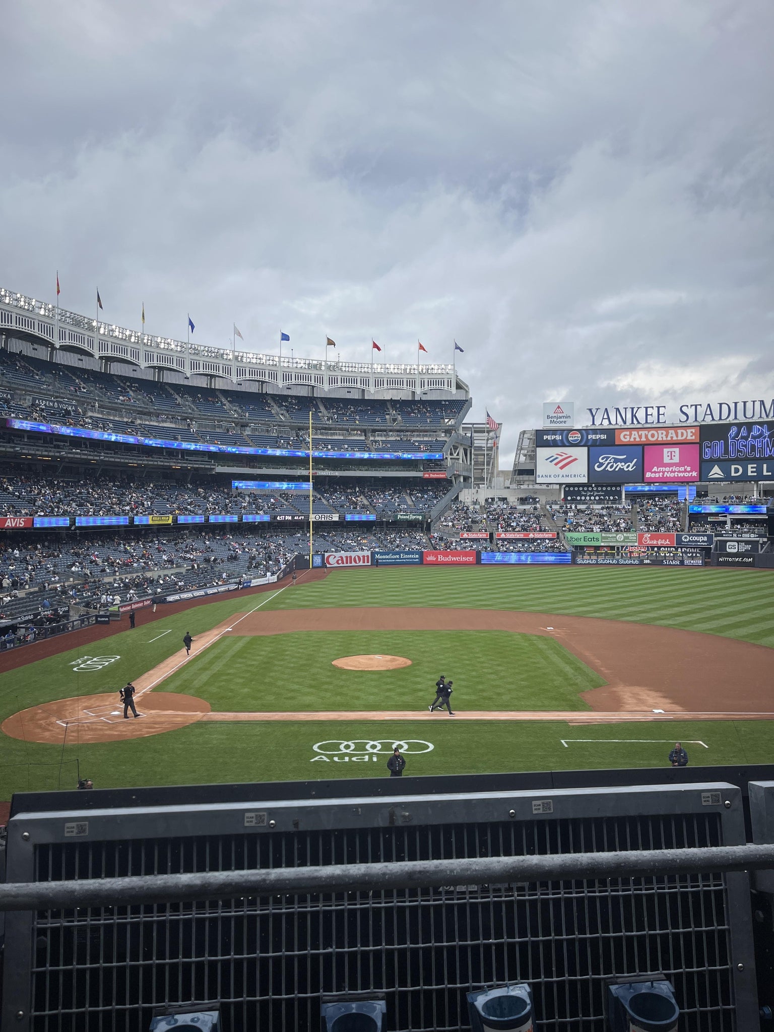 Real Fan View taken from Main Level 216 at Yankee Stadium by Noura A