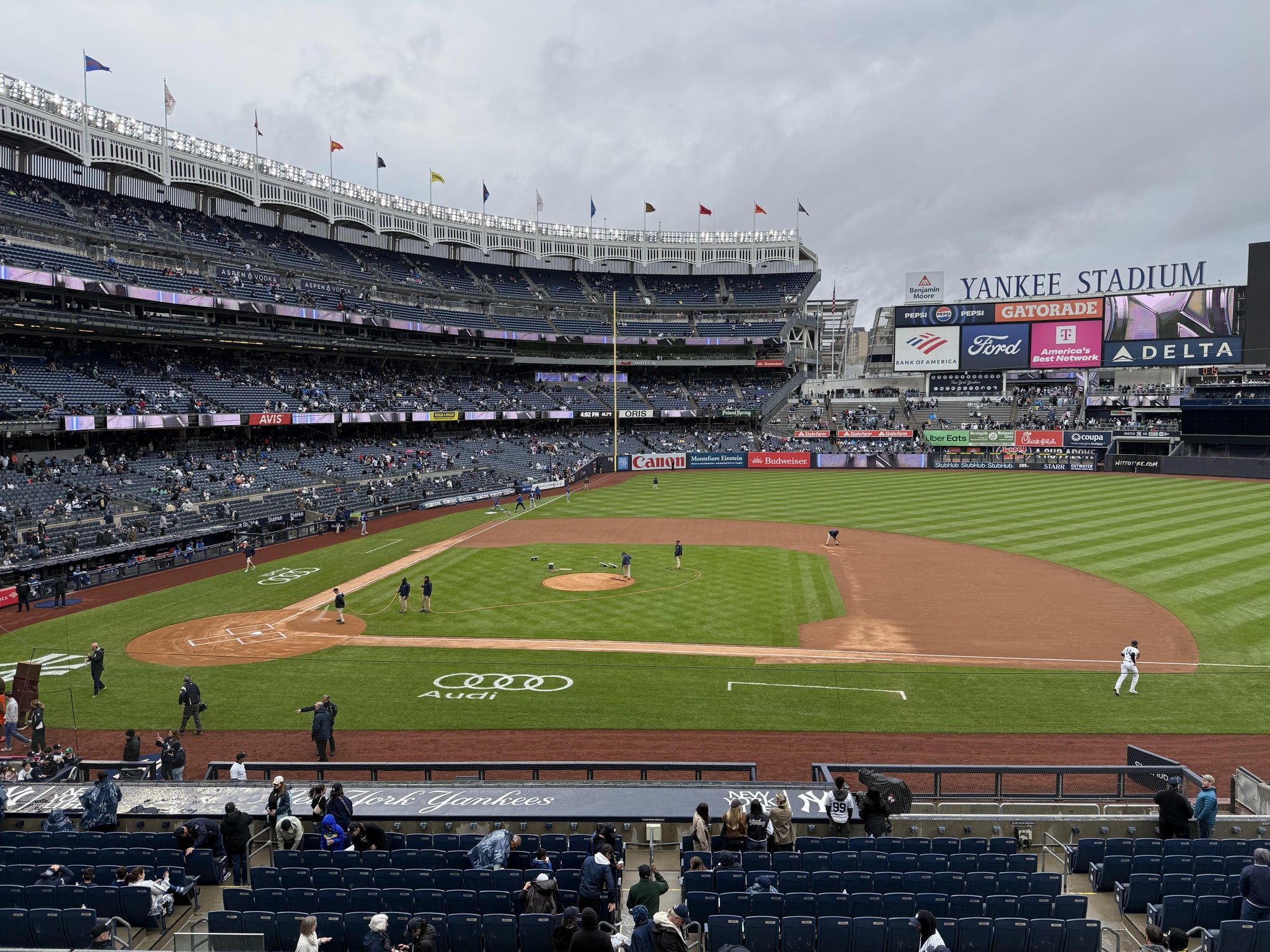 Real Fan View taken from Main Level 216 at Yankee Stadium by Alix G