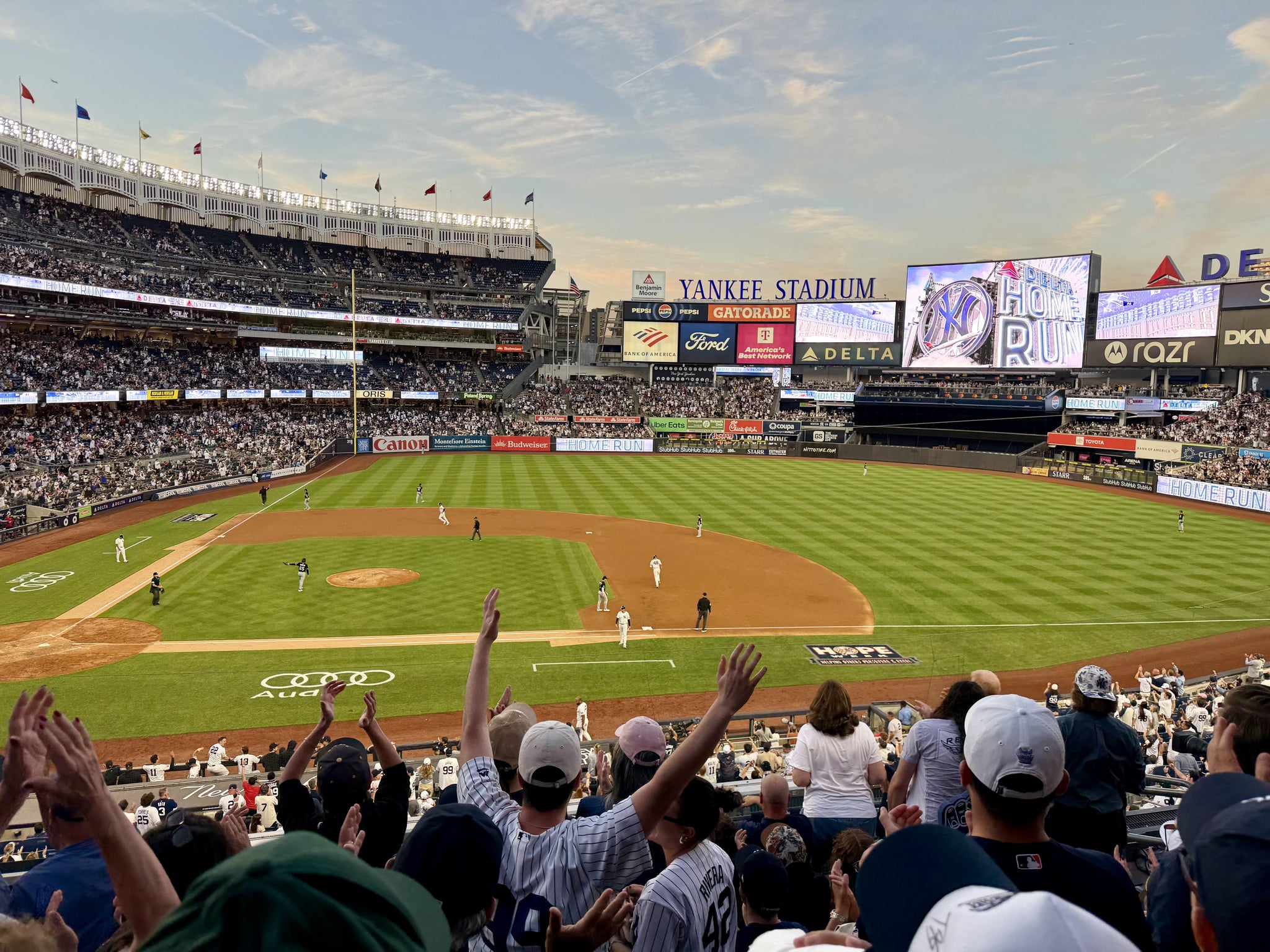 Real Fan View taken from Main Level 216 at Yankee Stadium by Joe M
