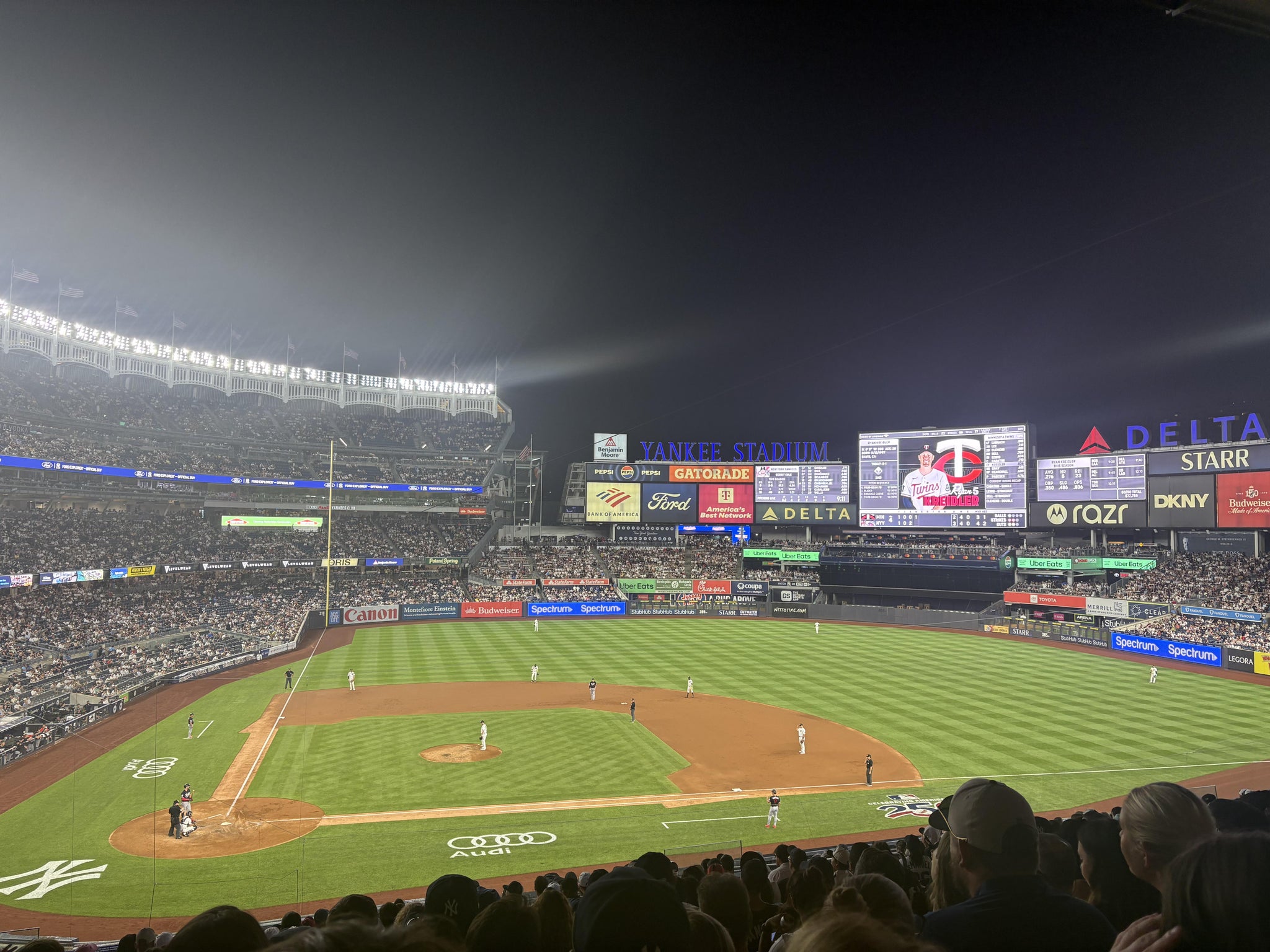Real Fan View taken from Main Level 217 at Yankee Stadium by Kellen  B