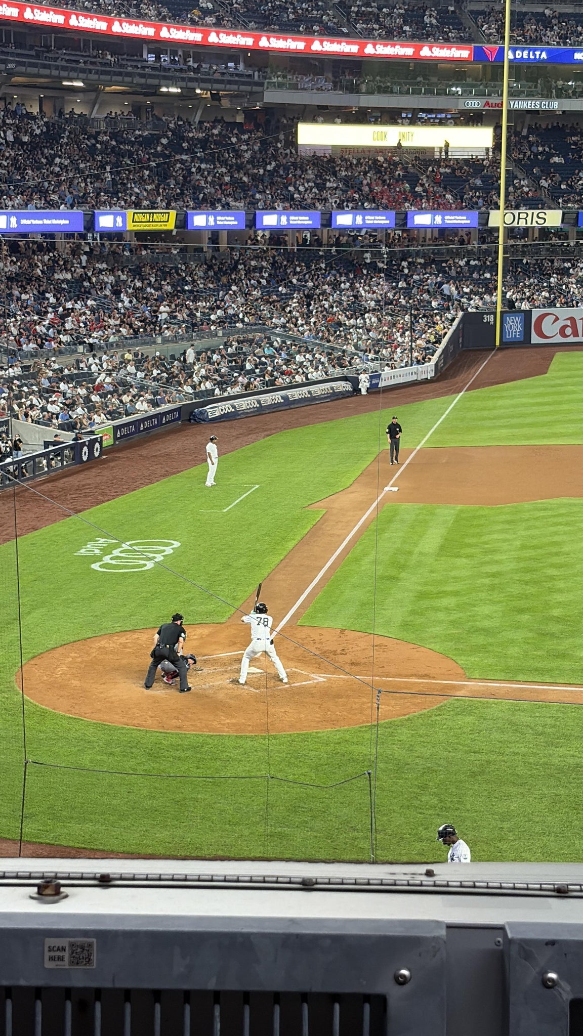 Real Fan View taken from Main Level 217 at Yankee Stadium by Emiliano C