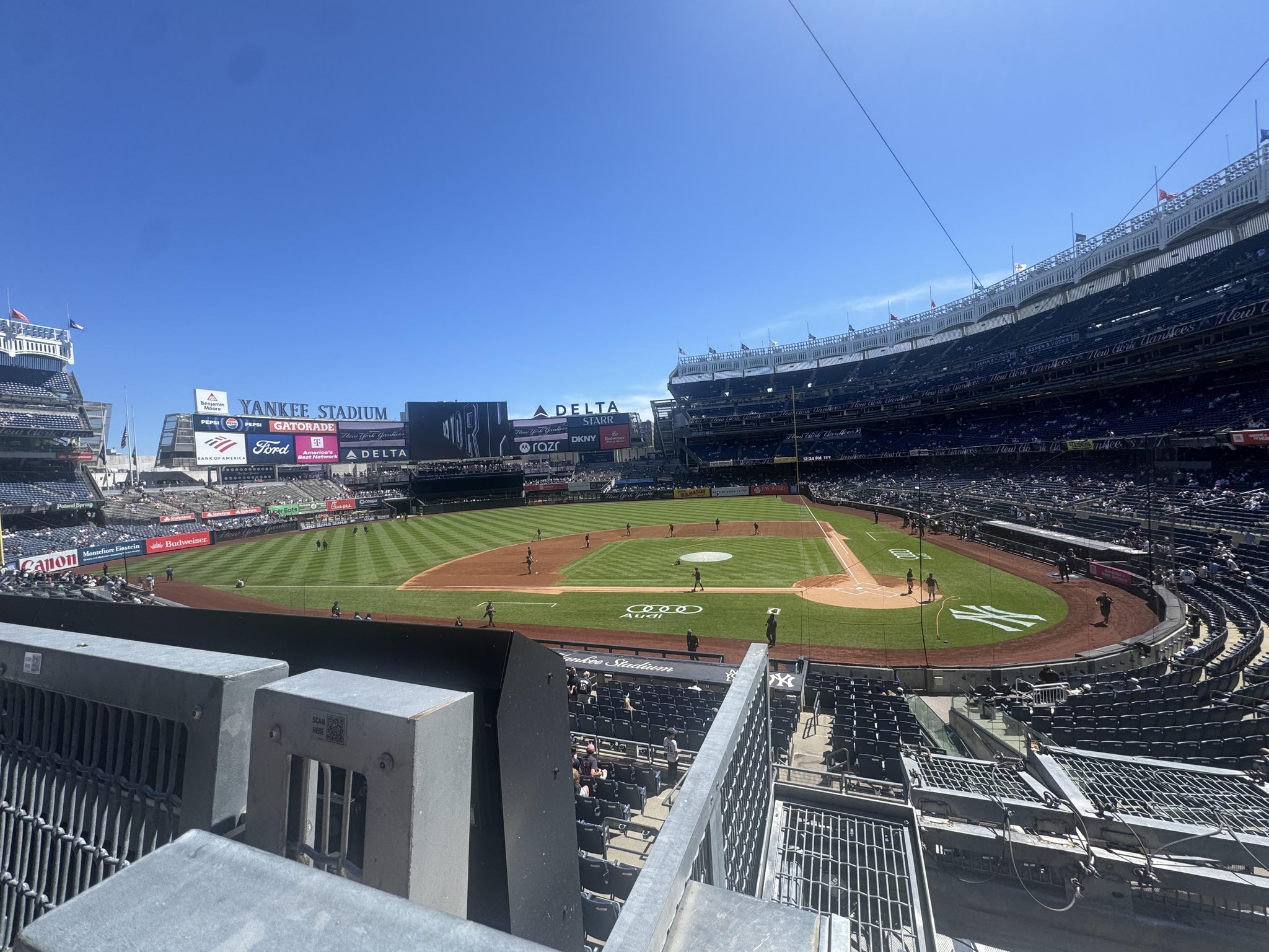 Real Fan View taken from Main Level 223 at Yankee Stadium by Boden P