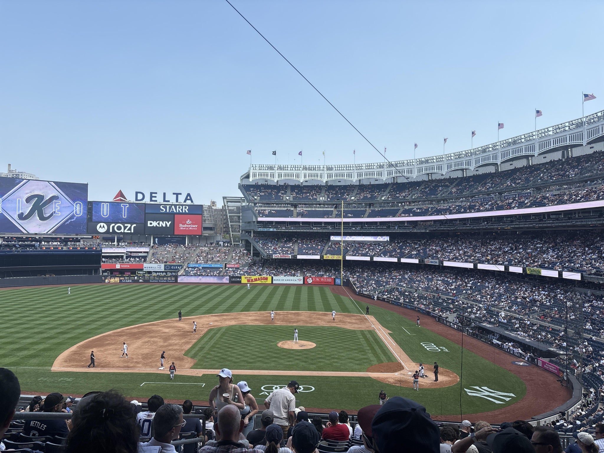 Real Fan View taken from Main Level 223 at Yankee Stadium by Imani F
