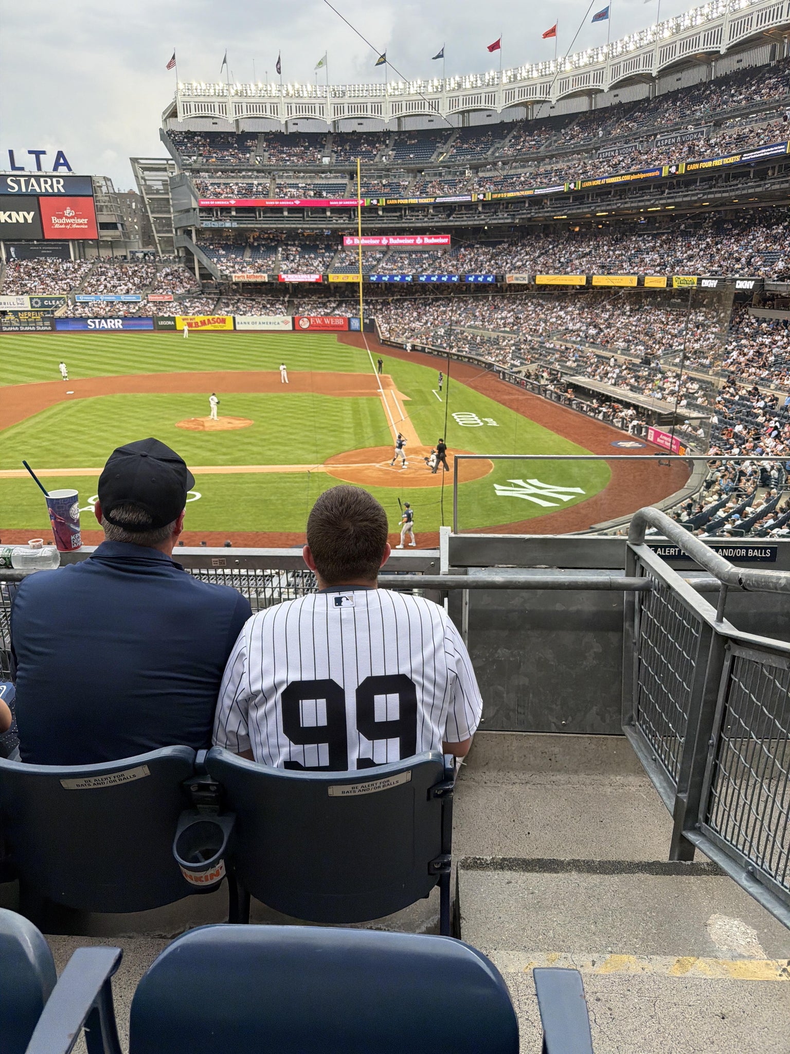 Real Fan View taken from Main Level 223 at Yankee Stadium by Victor D