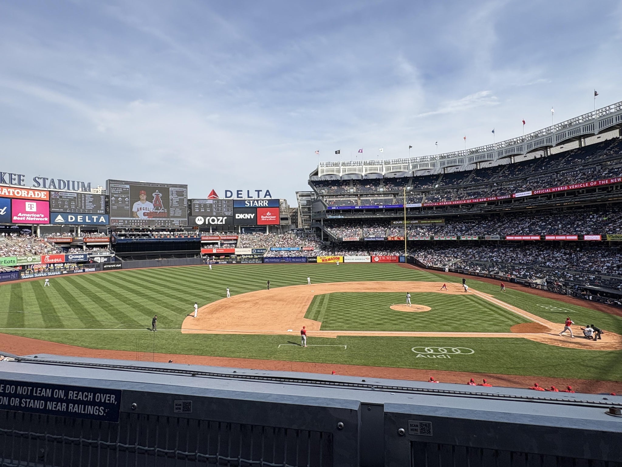 Real Fan View taken from Main Level 224 at Yankee Stadium by Steven G