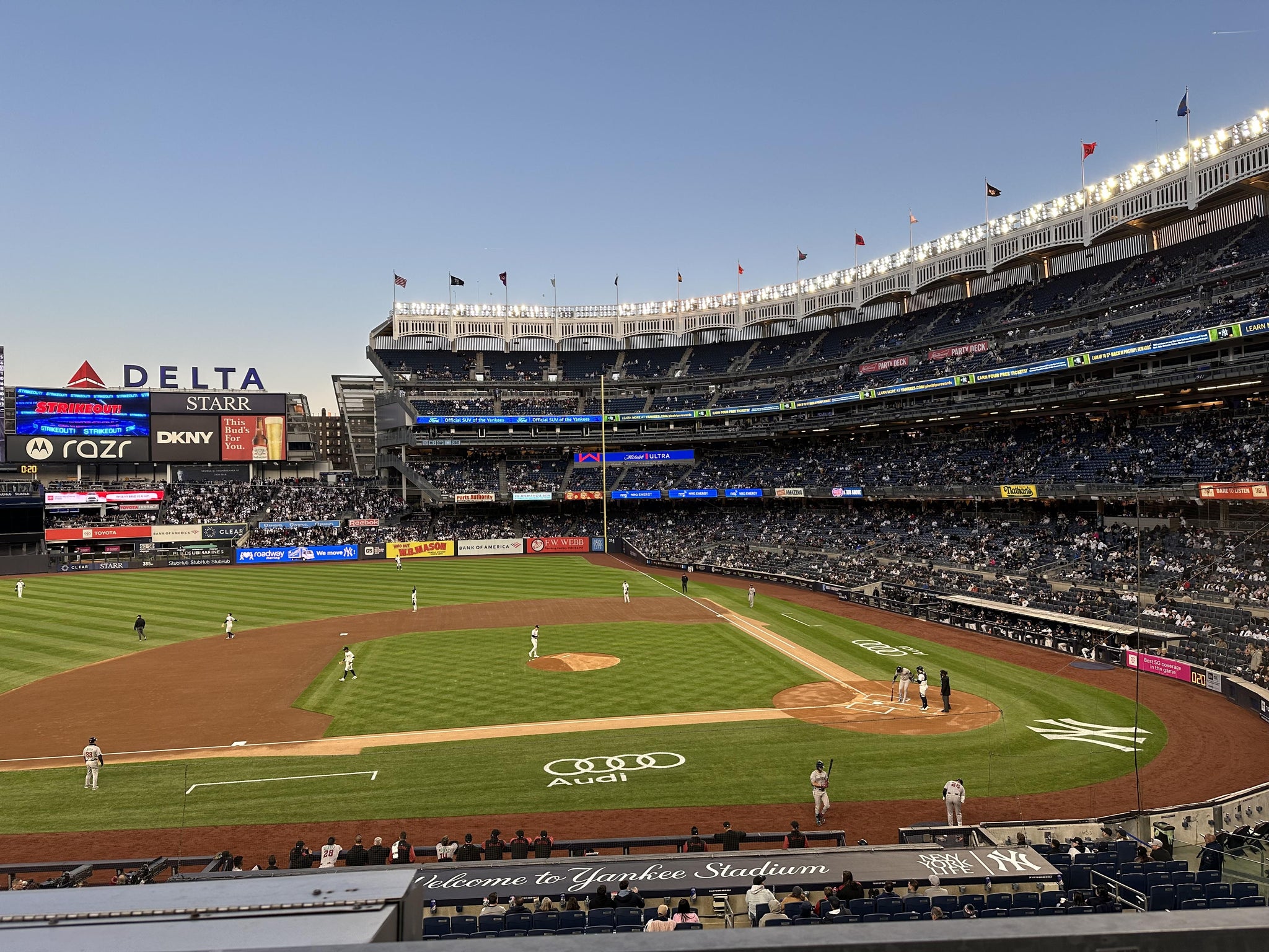 Real Fan View taken from Main Level 224 at Yankee Stadium by Michael M