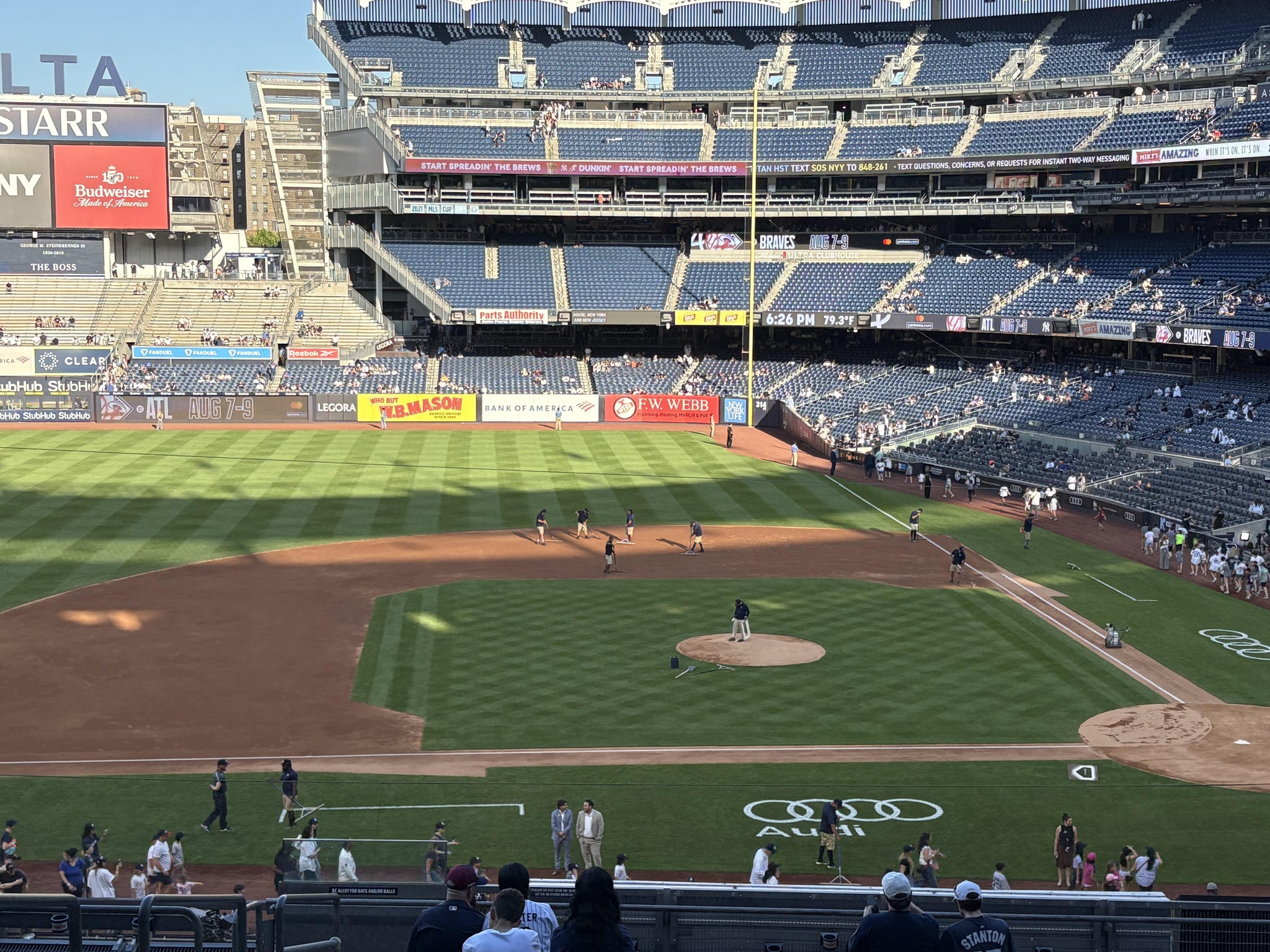 Real Fan View taken from Main Level 224 at Yankee Stadium by Lisa N