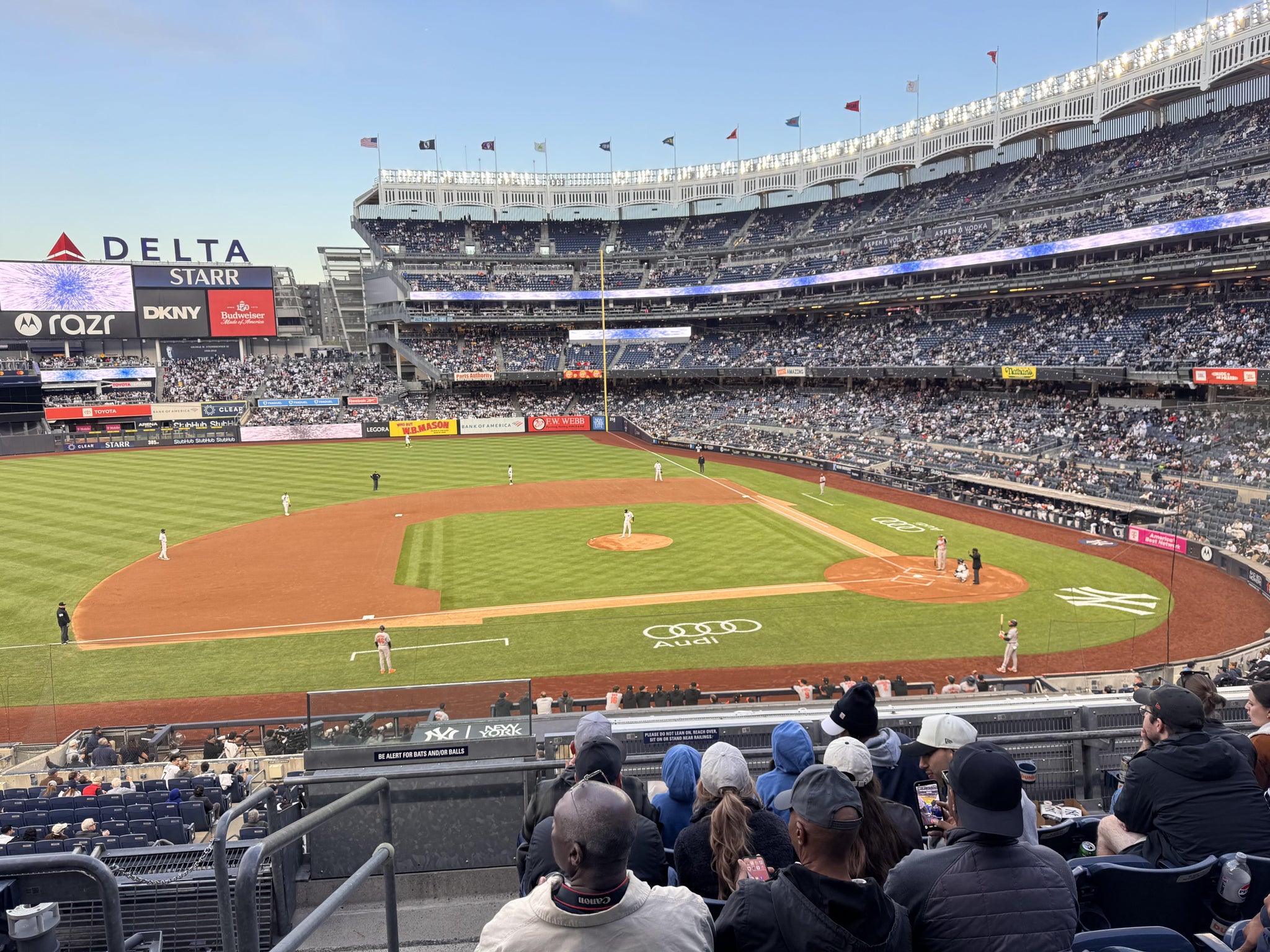 Real Fan View taken from Main Level 224 at Yankee Stadium by Christopher S
