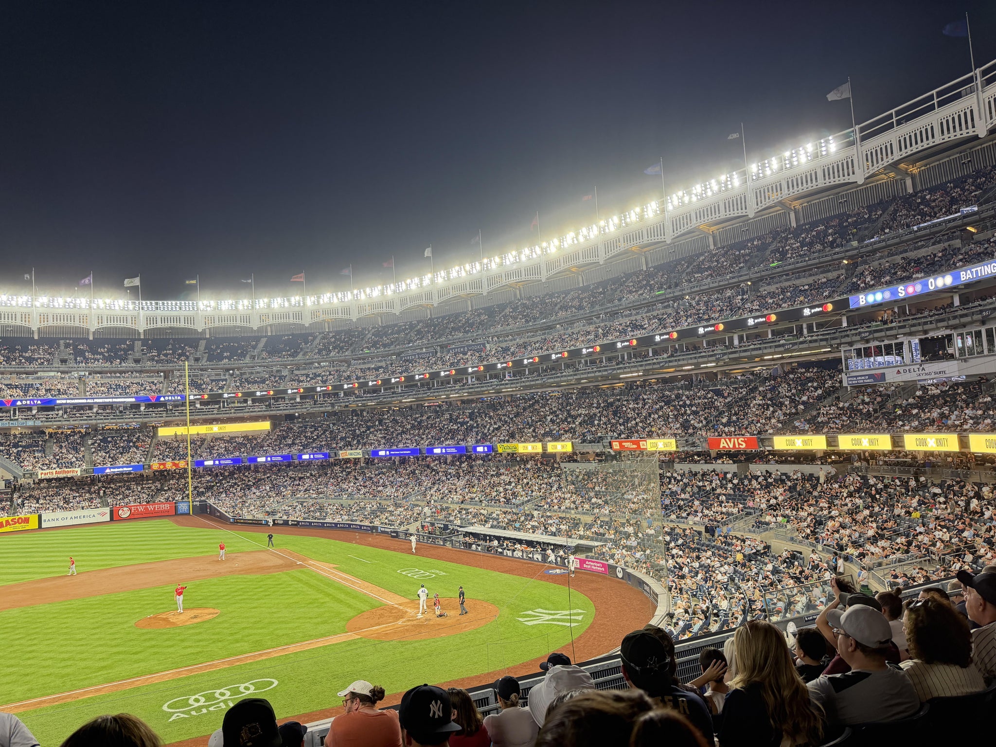 Real Fan View taken from Main Level 224 at Yankee Stadium by Katie W