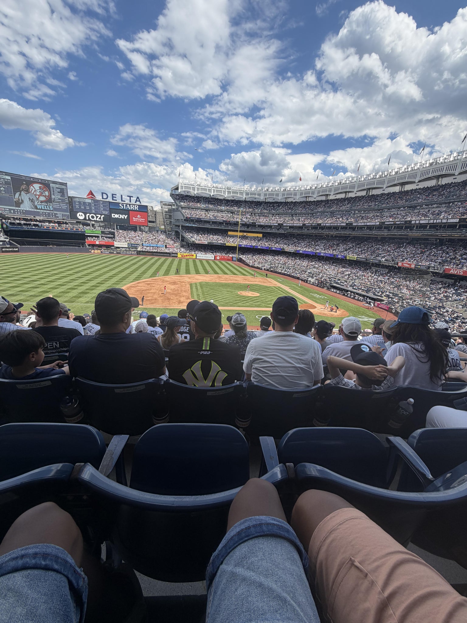 Real Fan View taken from Main Level 225 at Yankee Stadium by Kelan B