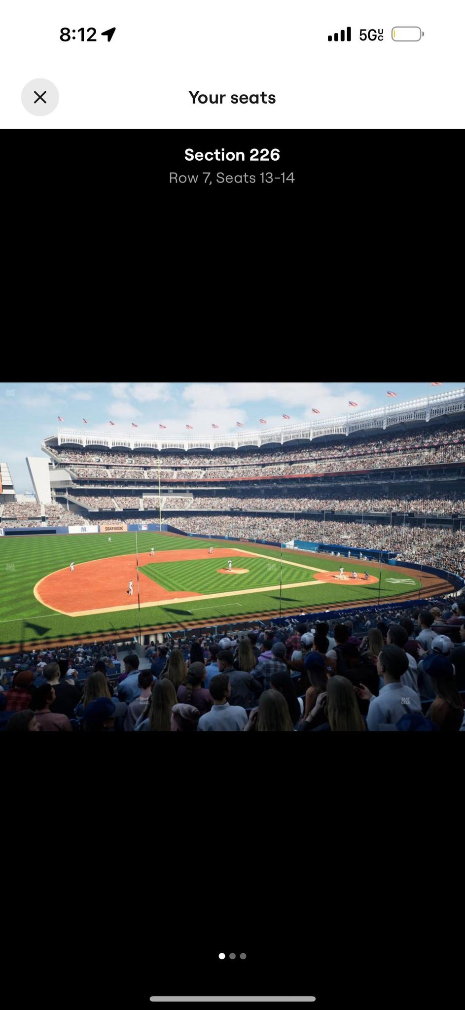 Real Fan View taken from Main Level 226 at Yankee Stadium by Anthony E