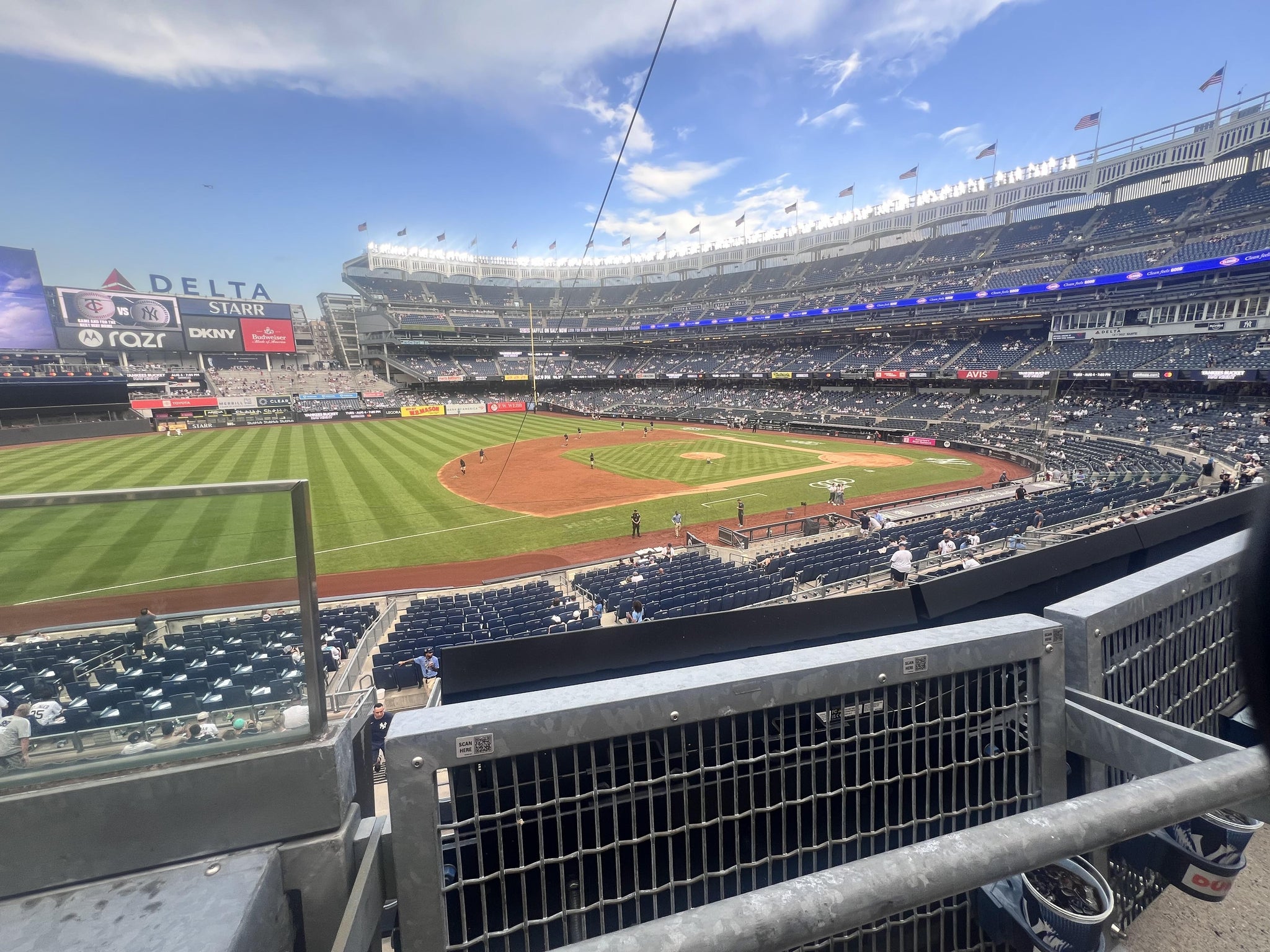 Real Fan View taken from Main Level 227 A at Yankee Stadium by Stacy K