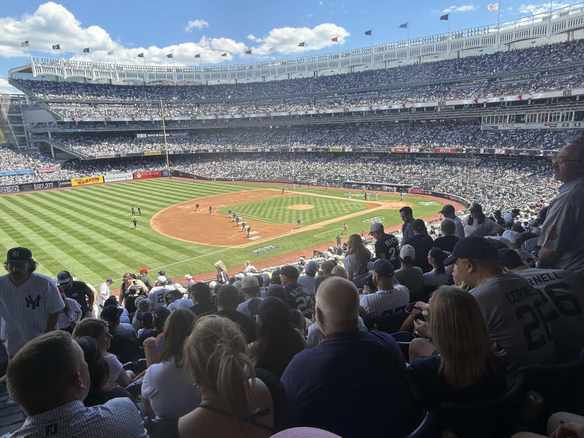 Real Fan View taken from Main Level 227 B at Yankee Stadium by Frank M