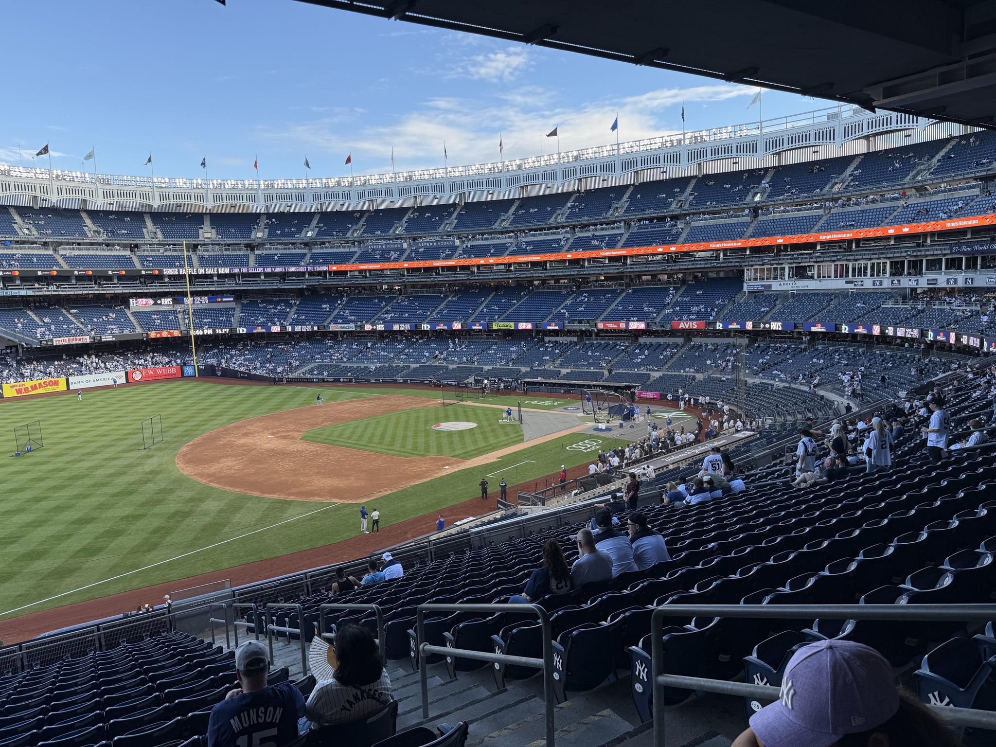 Real Fan View taken from Main Level 228 at Yankee Stadium by Craig B