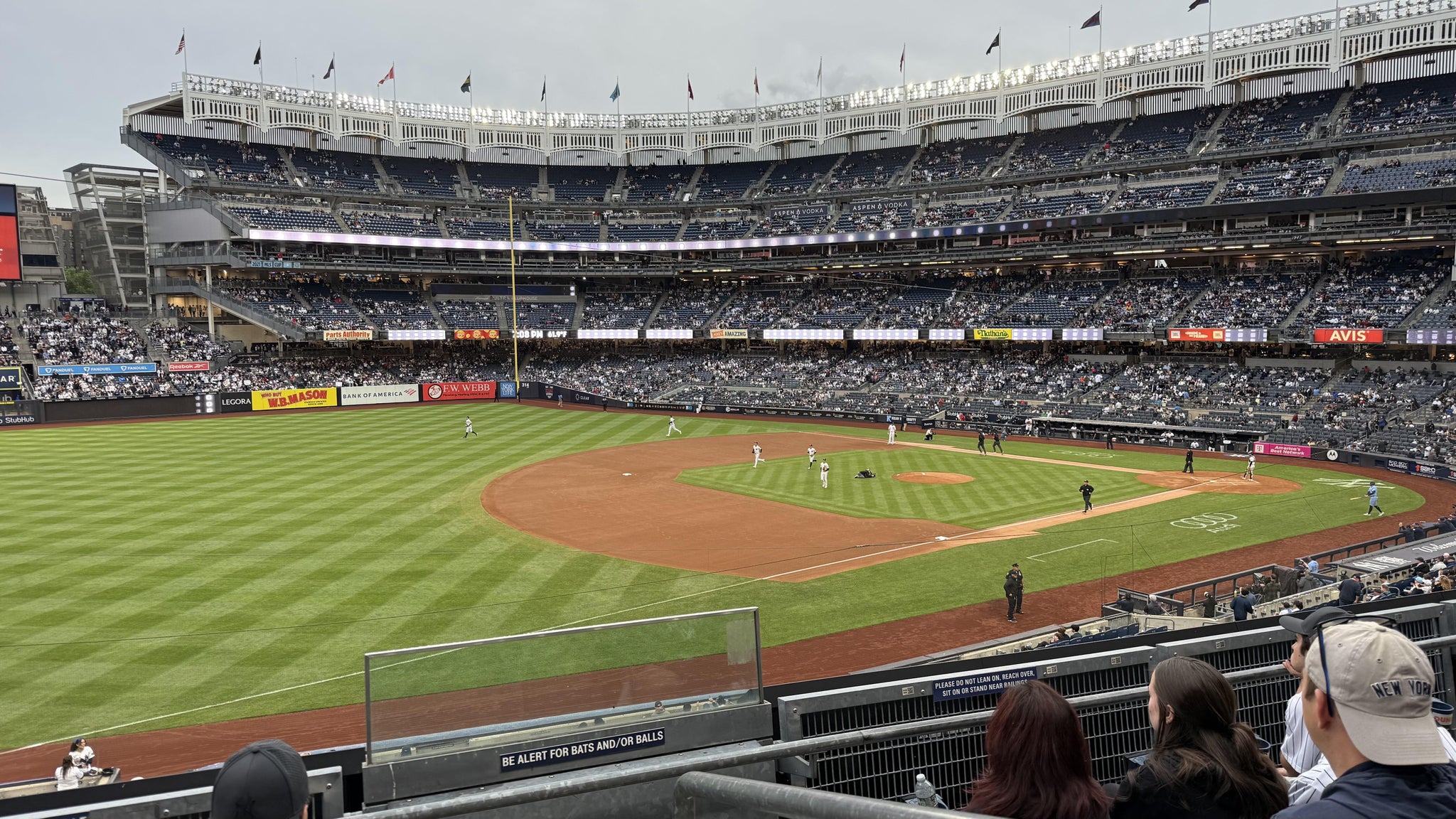 Real Fan View taken from Main Level 228 at Yankee Stadium by Brian C