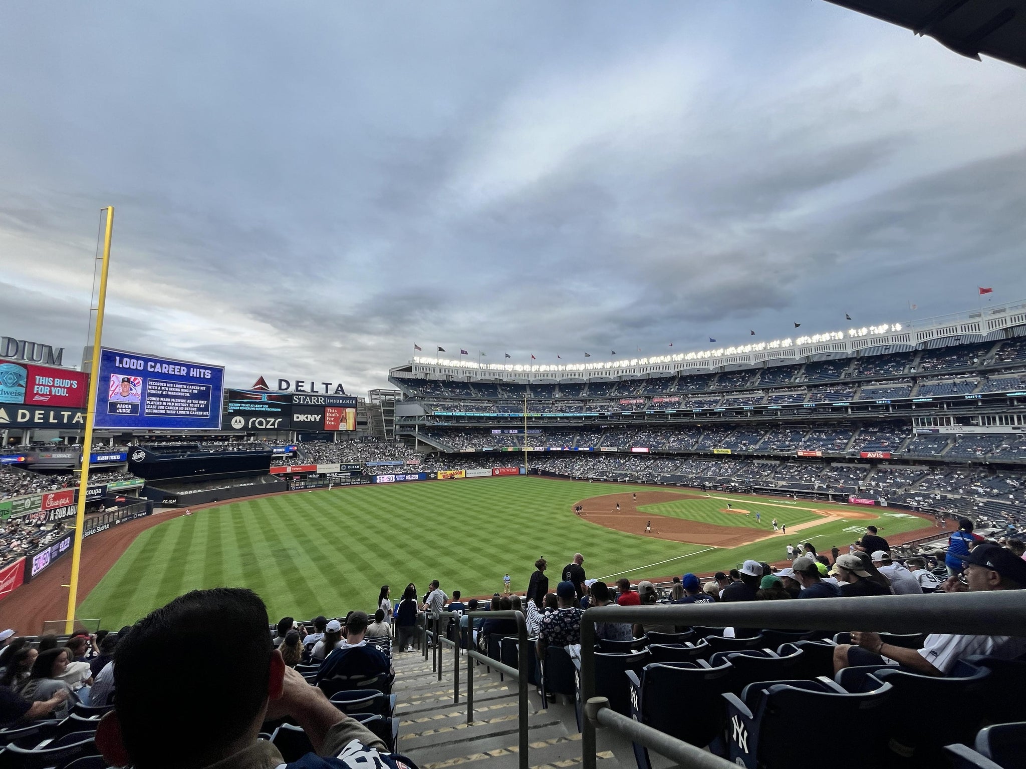 Real Fan View taken from Main Level 230 at Yankee Stadium by Allan L
