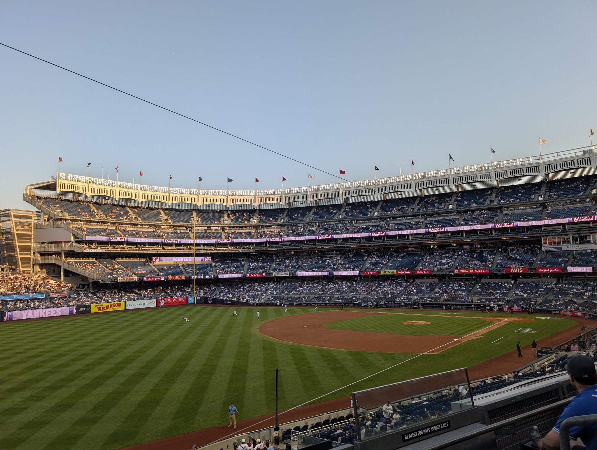 Real Fan View taken from Main Level 230 at Yankee Stadium by John G